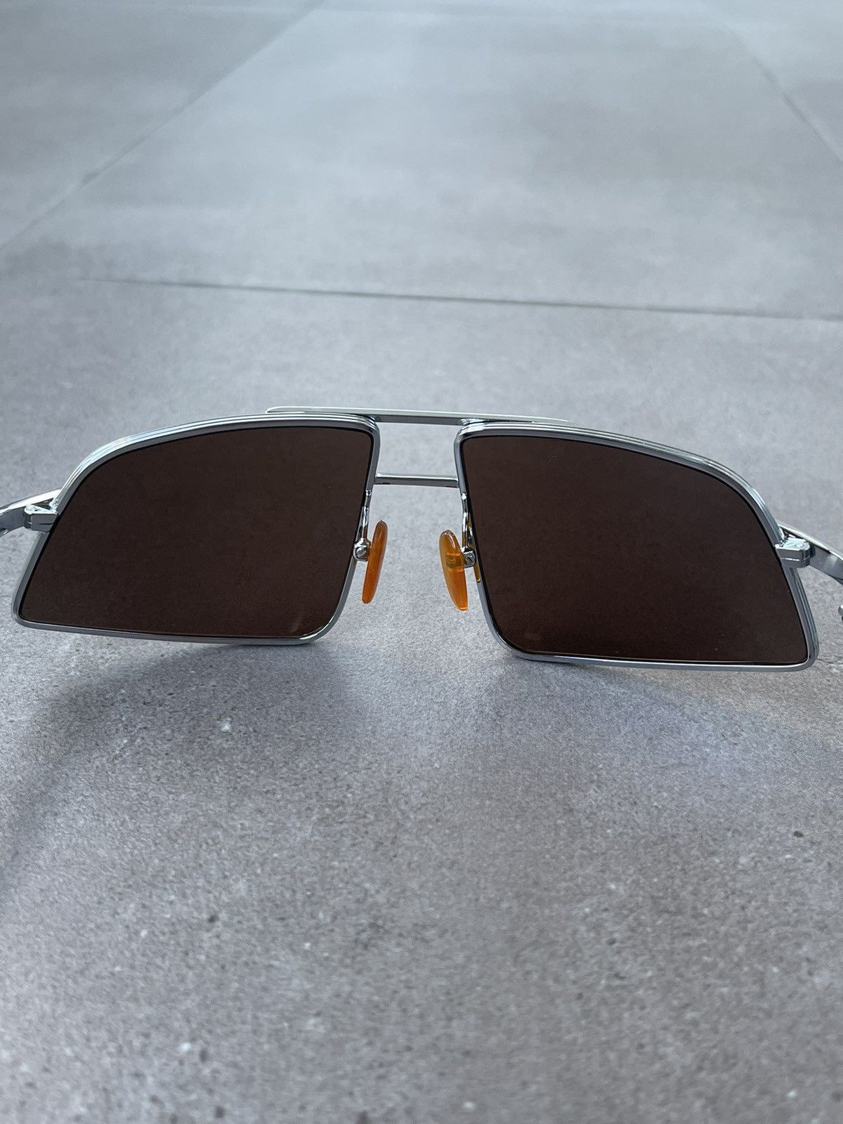 Han Kjobenhavn !DS! SS23 Han Kjobenhavn Demo High Silver Brown Sunglasses Size ONE SIZE - 16 Thumbnail
