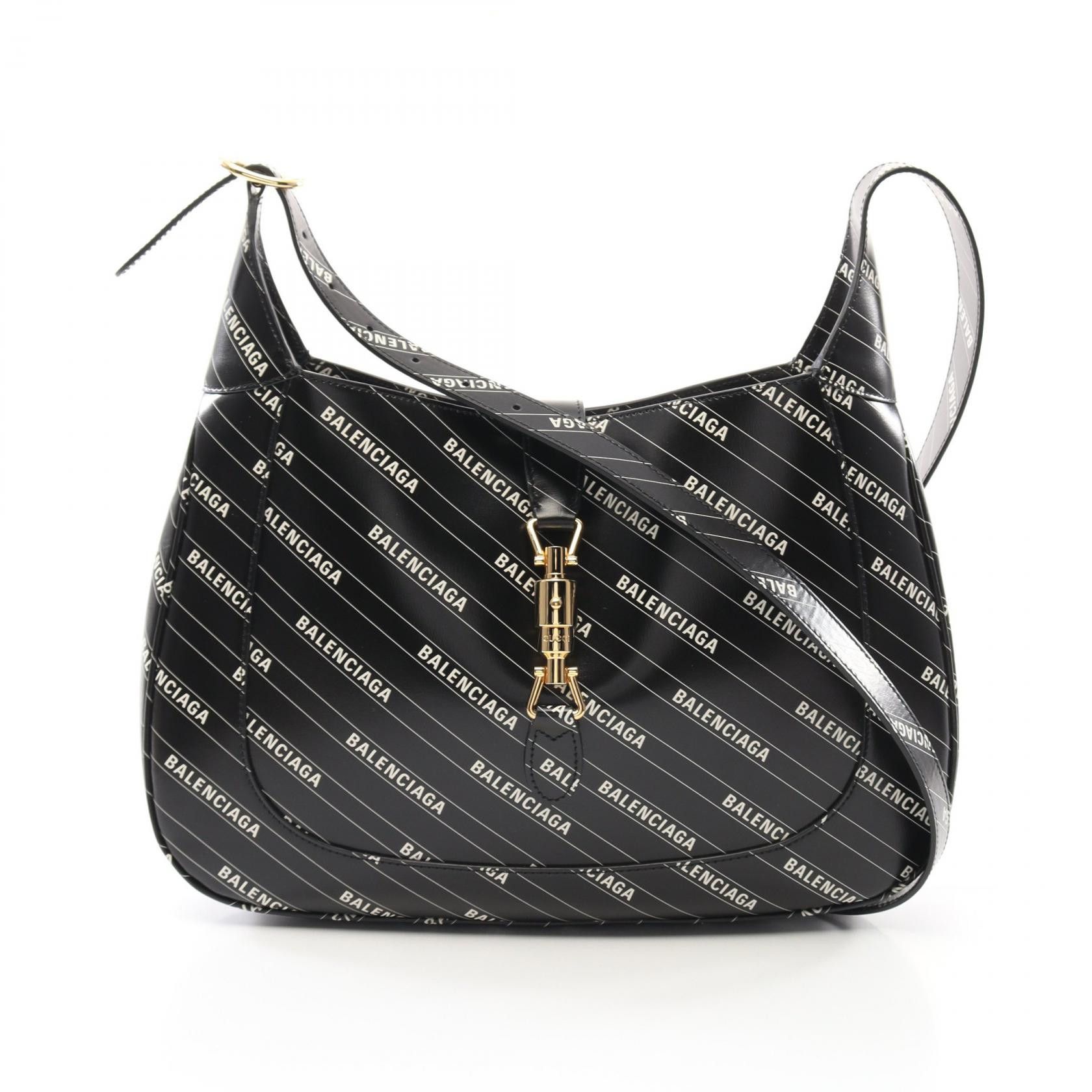 Balenciaga Balenciaga Balenciaga BALENCIAGA × GUCCI Hacker Jackie 1961 Leather Shoulder Bag Leather Shoulder Bag 636712 Size ONE SIZE - 1 Thumbnail