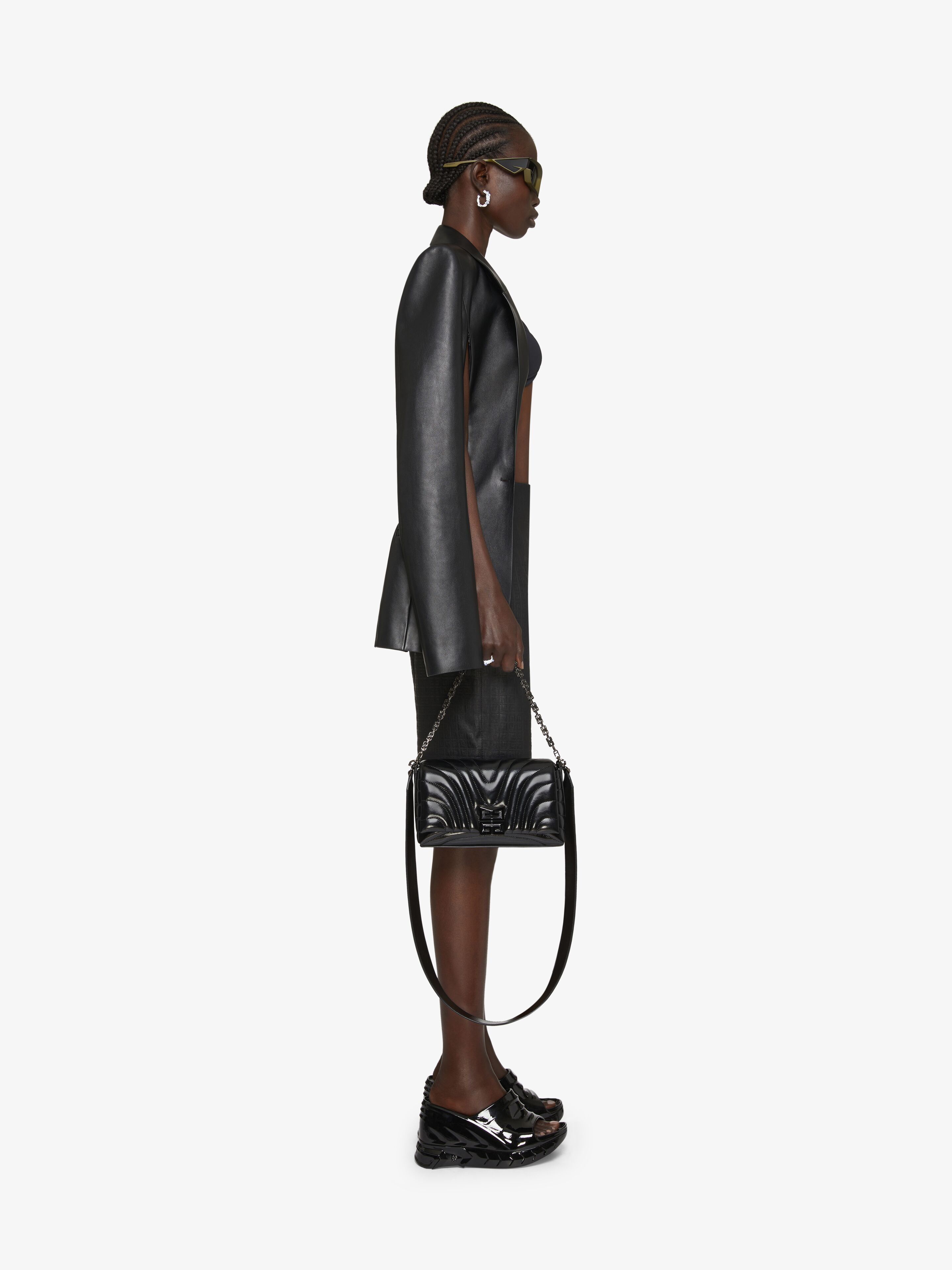 Givenchy o1w1db10325 Leather Jacket W Front Zip in Black Size S / US 4 / IT 40 - 4 Thumbnail