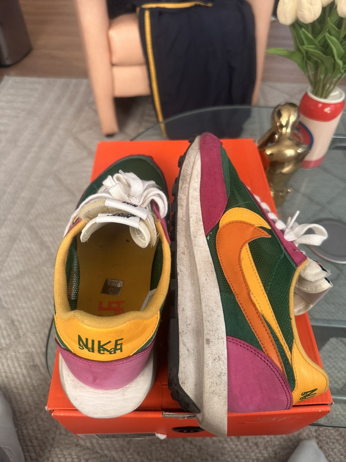 Nike 2019 sacai x Nike LDWaffle 'Pine Green' Size 10 Size US 10 / EU 43 - 5 Thumbnail