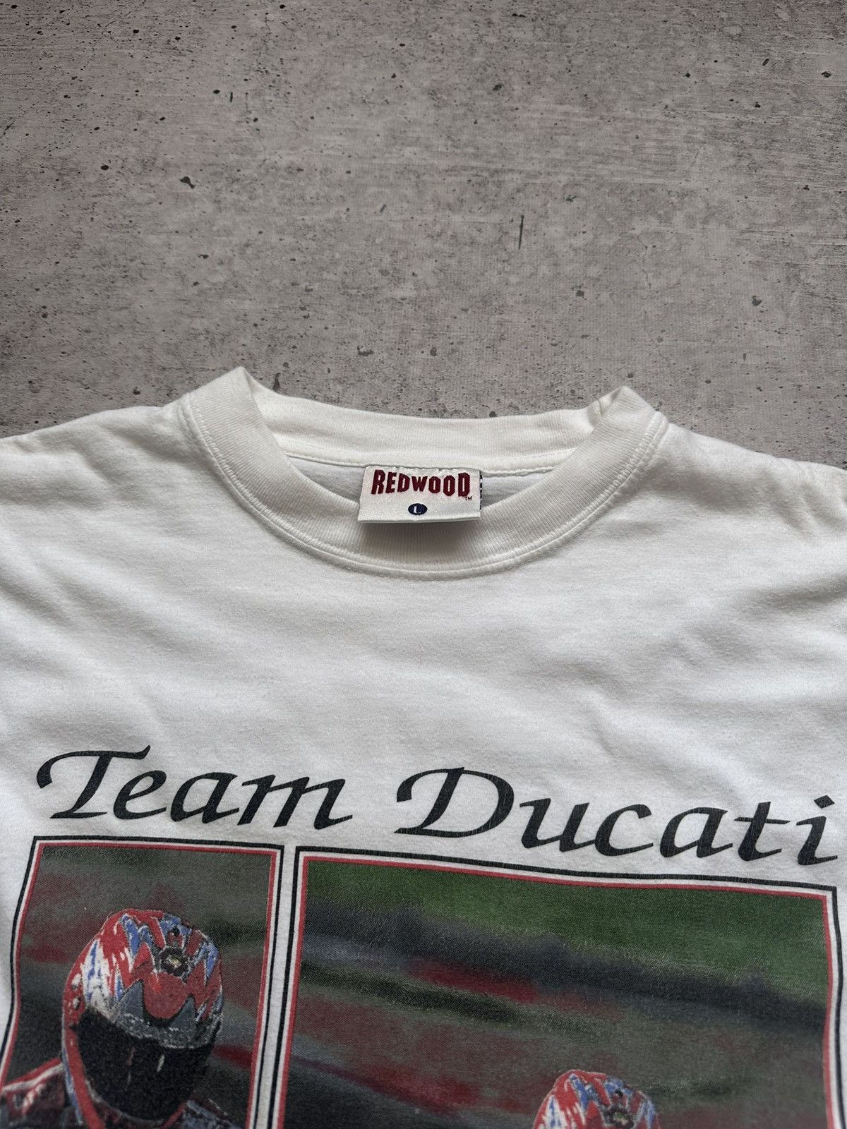 Ducati 1999 Team Ducati by Redwood Carl Fogarty Vintage Tee Size US L / EU 52-54 / 3 - 4 Thumbnail