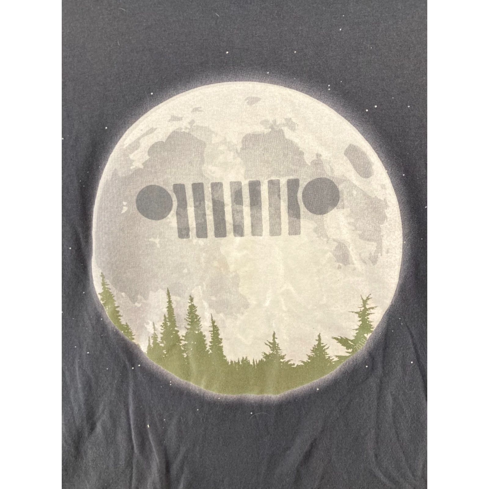 Jeep Jeep Moon Graphic T-Shirt Mens M Gray Short Sleeve Crew Neck Athletic Tee Size US M / EU 48-50 / 2 - 4 Thumbnail
