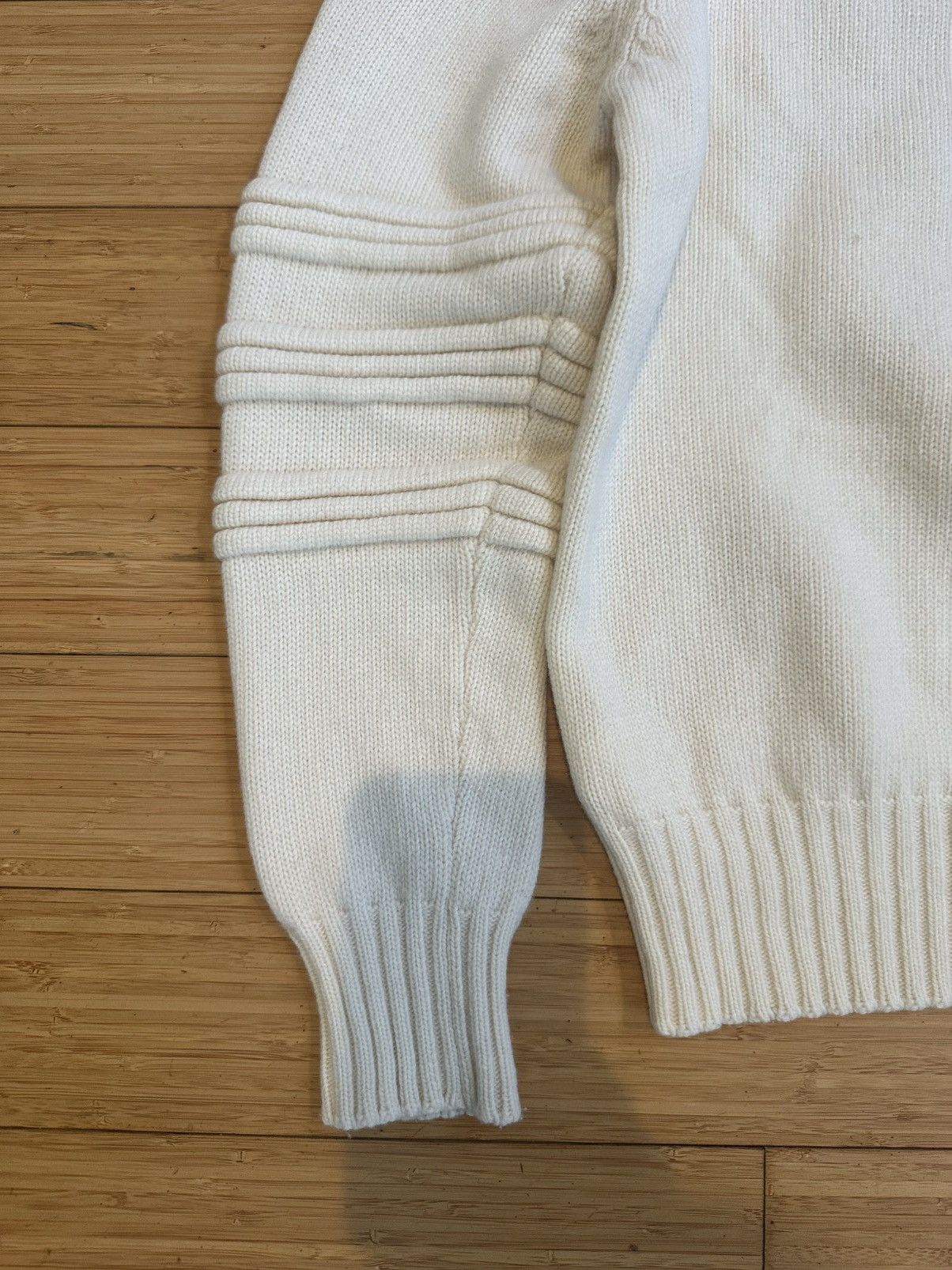 United Colors Of Benetton Benetton Snowflake Knit Turtleneck Sweater Cream S Size S / US 4 / IT 40 - 11 Thumbnail