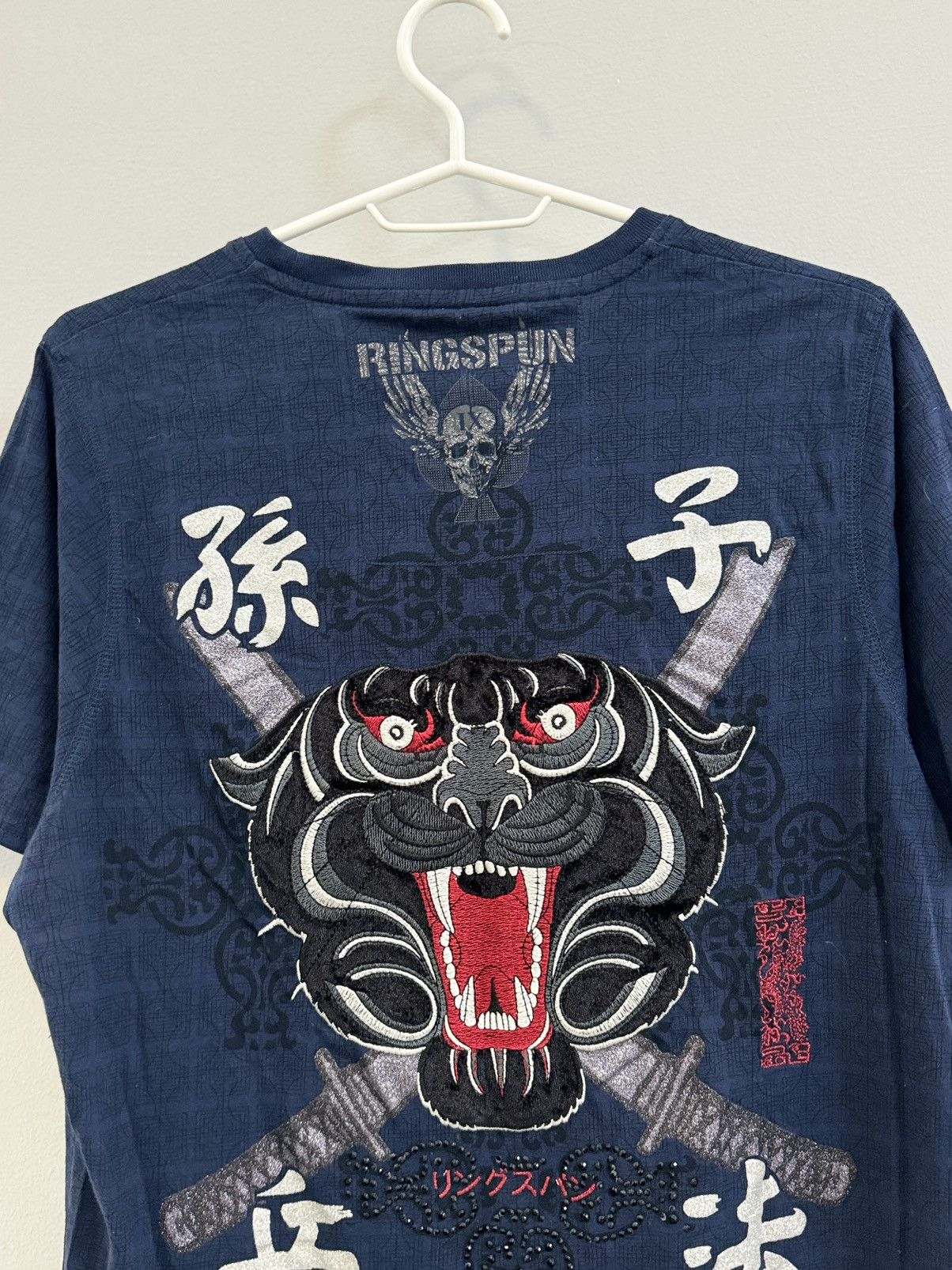 Affliction × Japanese Brand Japan tigers Affliction Styke Vintage Y2K All Print Tshirt Size US S / EU 44-46 / 1 - 2 Thumbnail