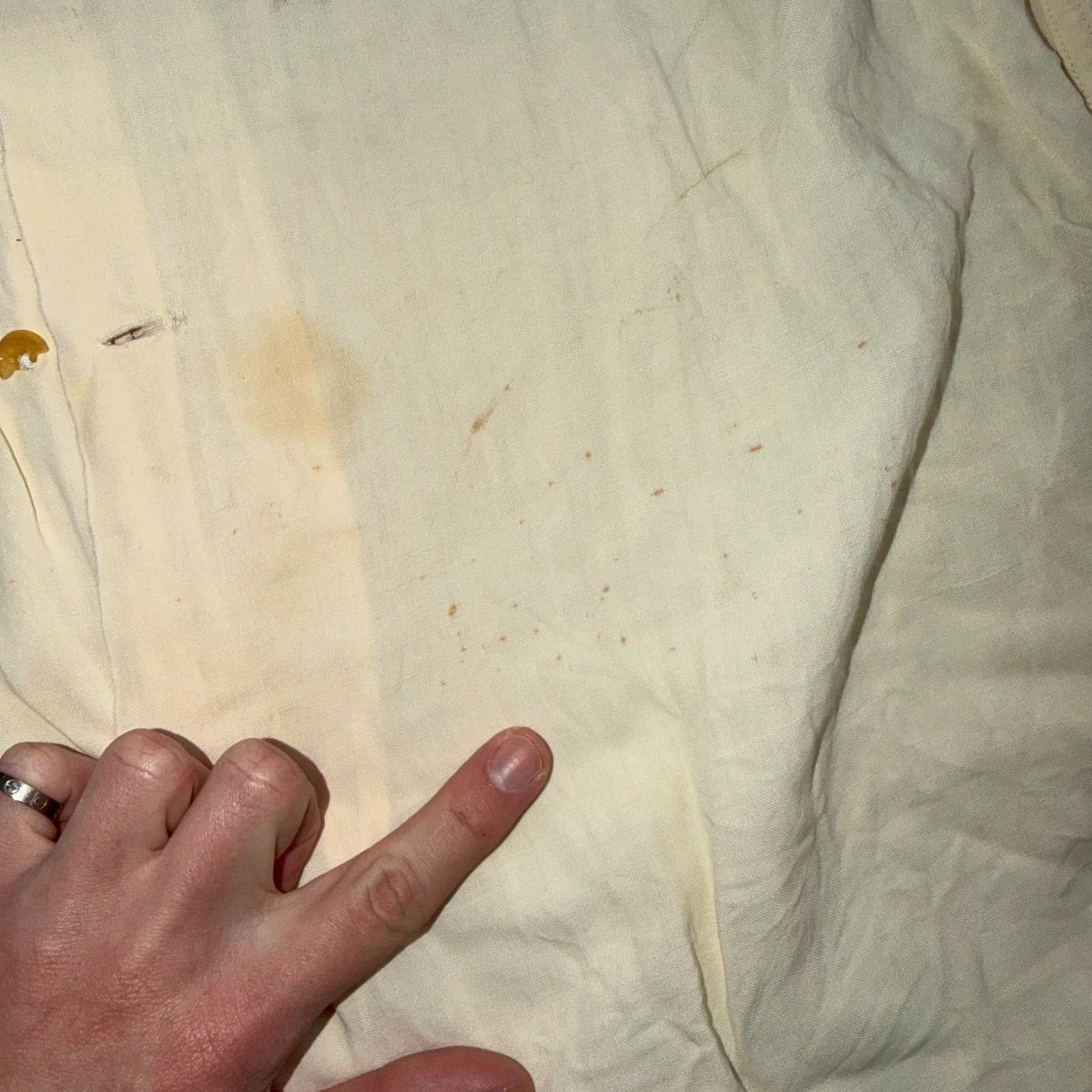 Nat Nast VTG Nat Nast Shirt 1950s Button-Up Short Sleeve Collared Silk Cotton Gabardine Rayon Yellow Mens M Retro 50s Rockabilly Embroidered Pleated Rare Size US M / EU 48-50 / 2 - 4 Thumbnail