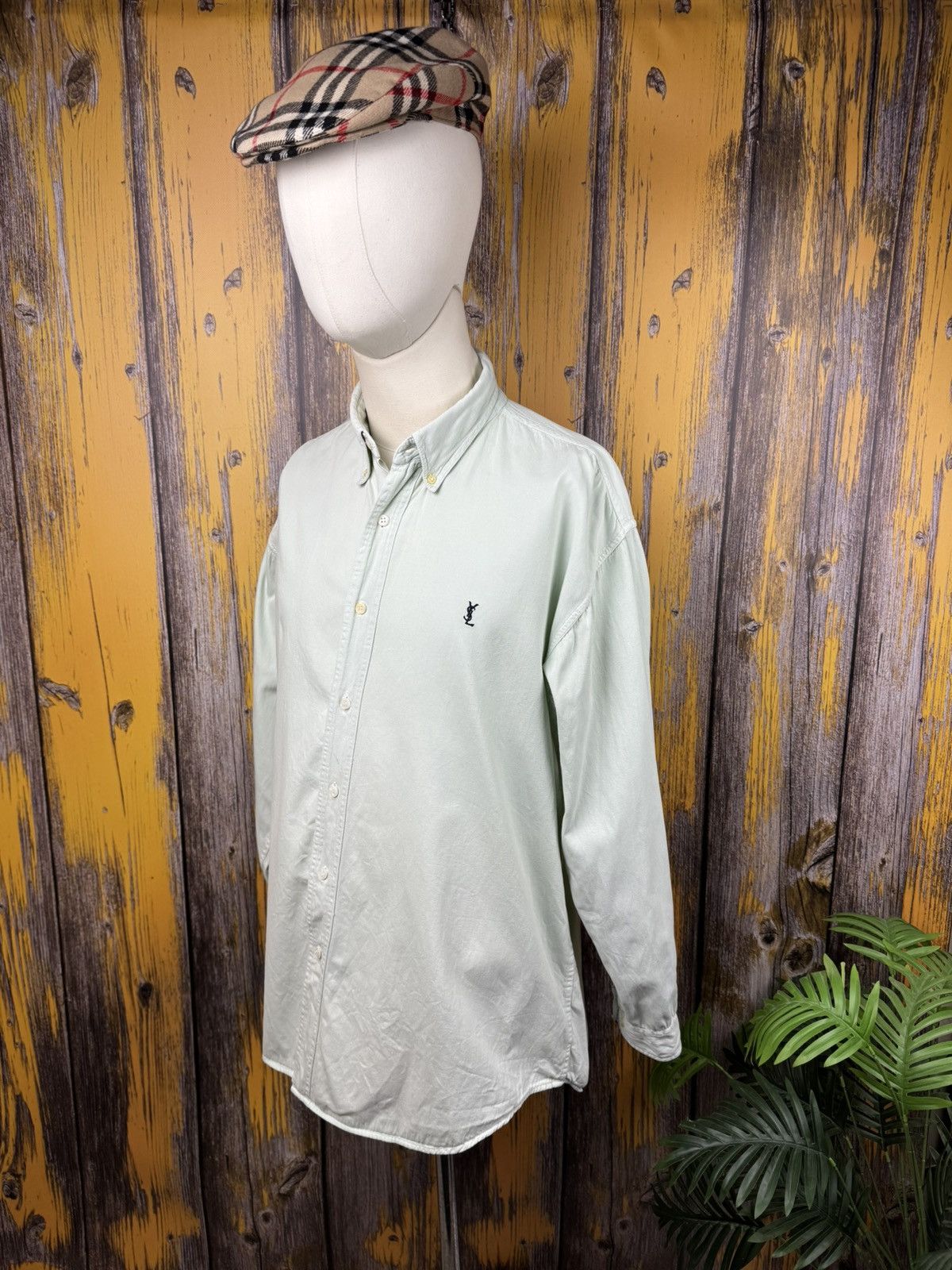 Japanese Brand Vintage Style Ysl Yves Saint Laurent Long-sleeved shirt Size US XL / EU 56 / 4 - 2 Thumbnail