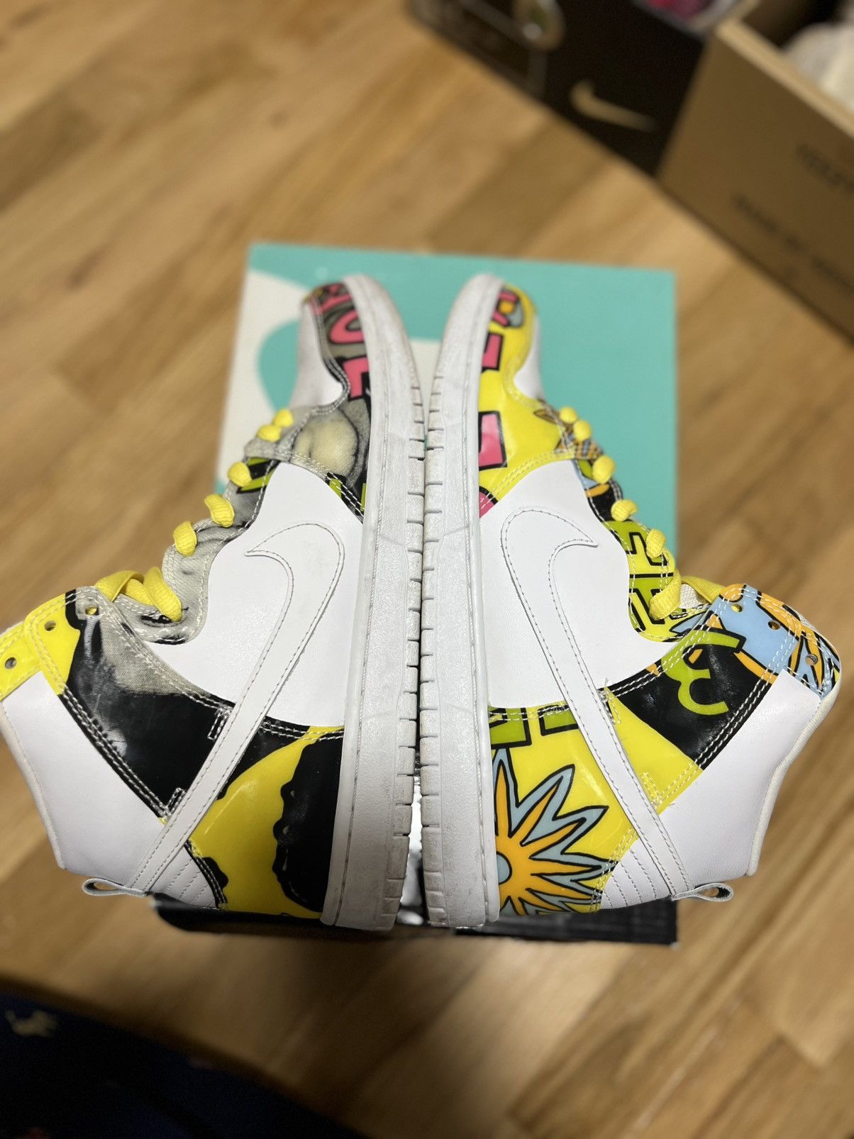 Nike Nike SB Dunk High “De La Soul” QS Size 8.5 Size US 8.5 / EU 41-42 - 6 Thumbnail