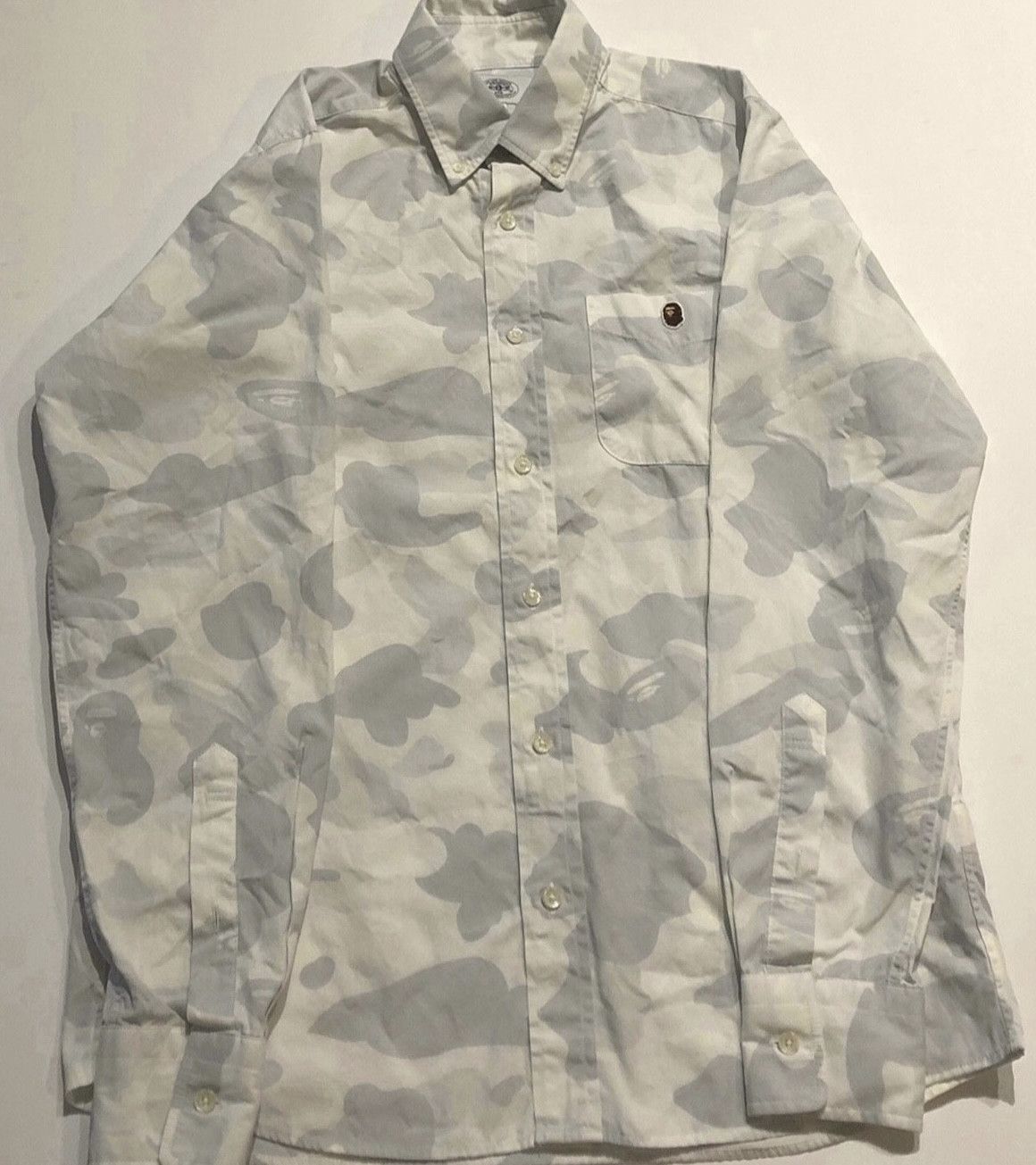 Bape Bape long sleeve camo button up shirt Size US S / EU 44-46 / 1 - 1 Thumbnail