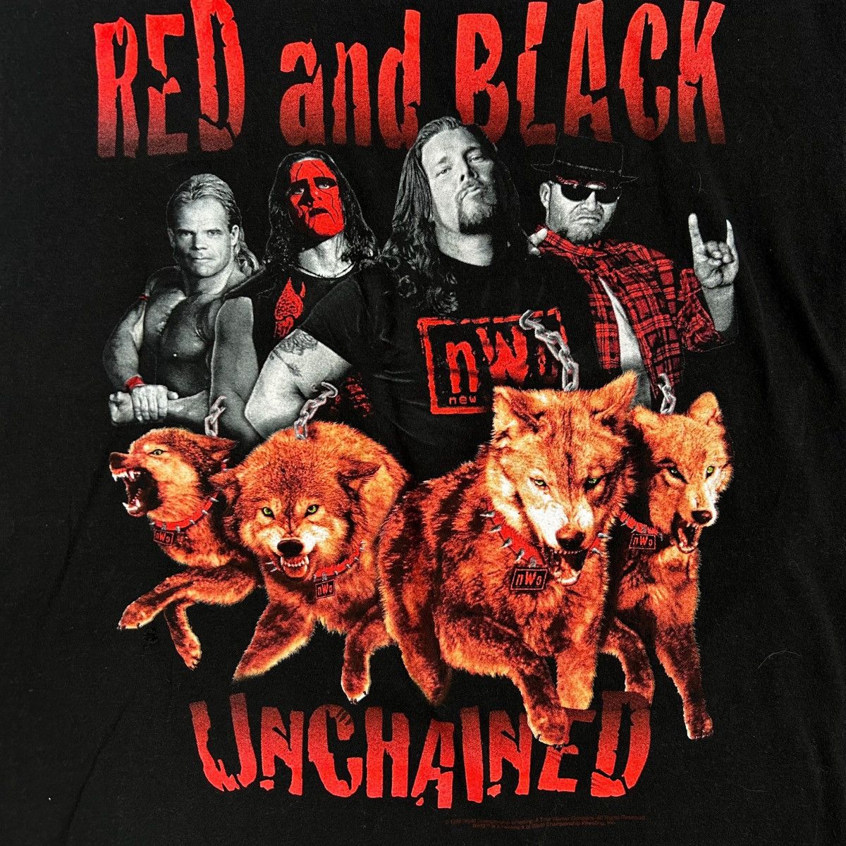 Vintage × WCW/nWo × WWE 90s NWO WCW Red & Black Unchained Sting WWE Wrestling Tee L. Size US L / EU 52-54 / 3 - 2 Thumbnail