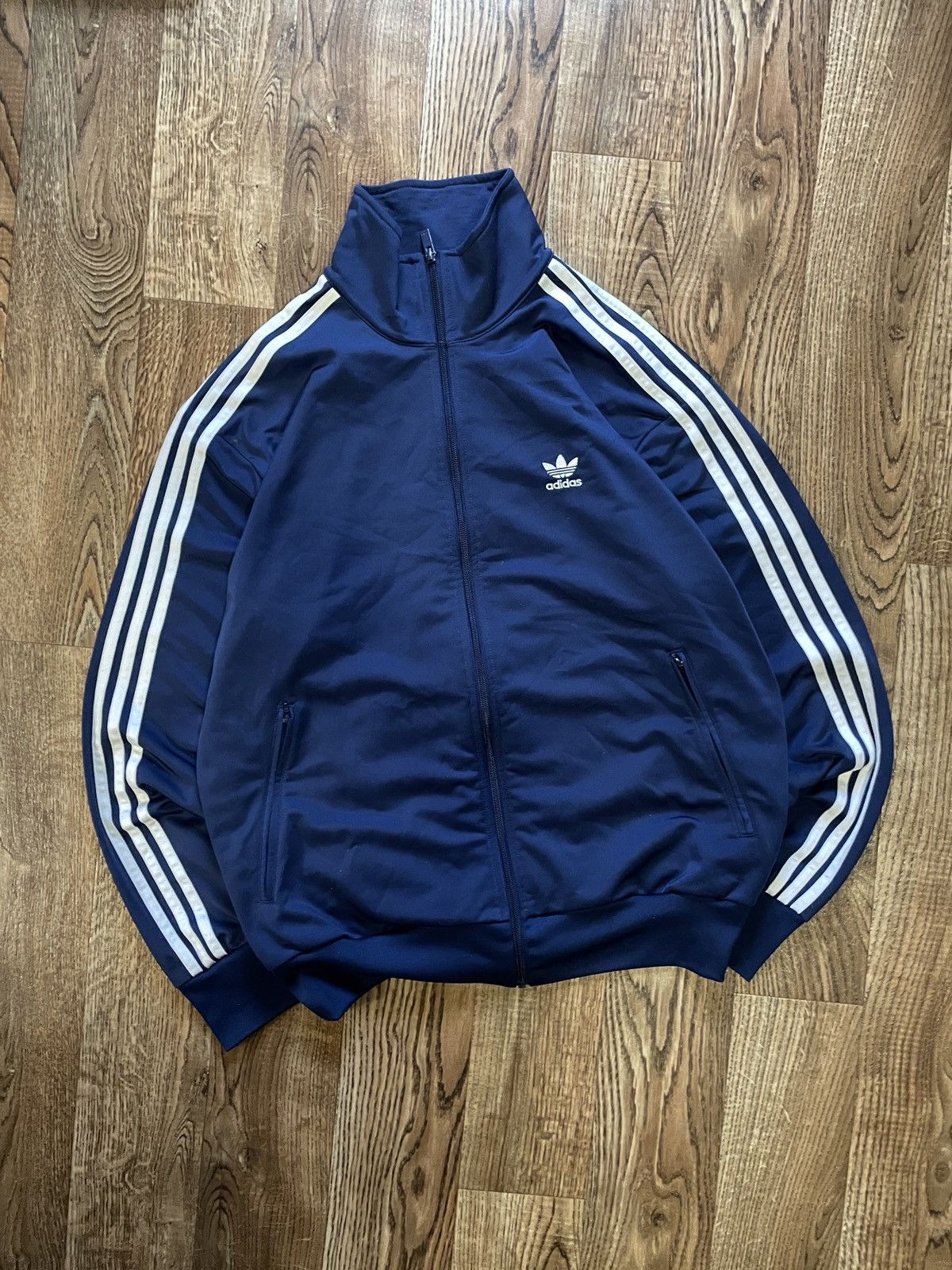 Adidas Vintage Rare Y2K Adidas Track Jacket Wales Bones Style Size US L / EU 52-54 / 3 - 2 Thumbnail