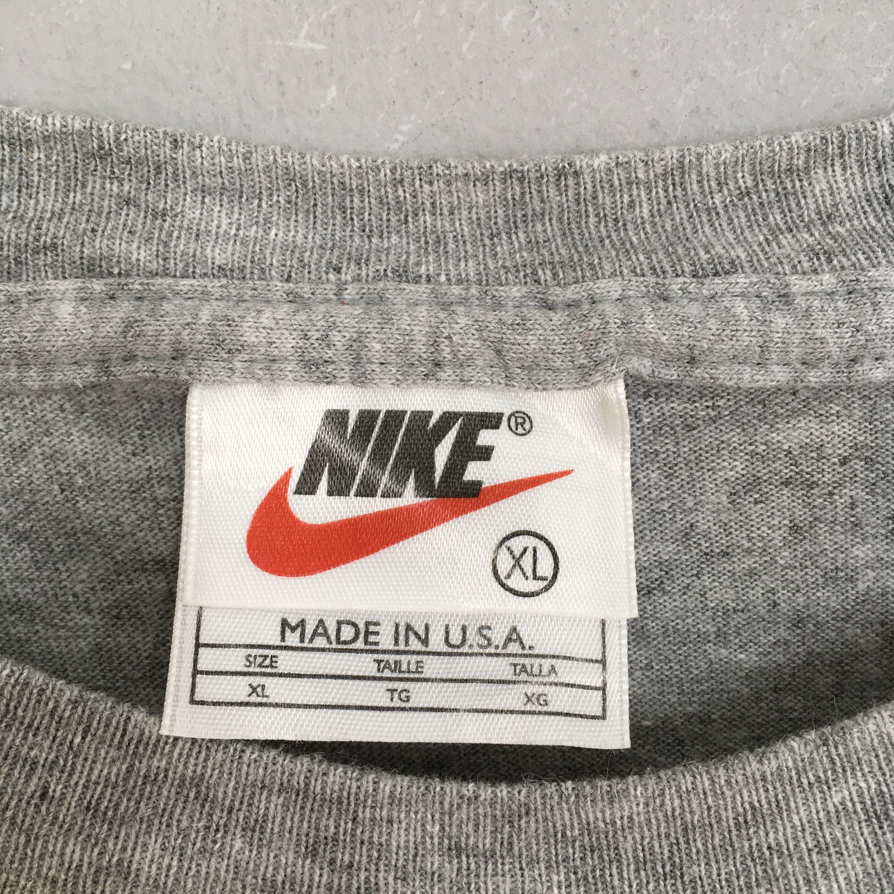 Nike Vintage 90's Nike Swoosh Tshirt XLarge Oversized Size US XL / EU 56 / 4 - 4 Thumbnail
