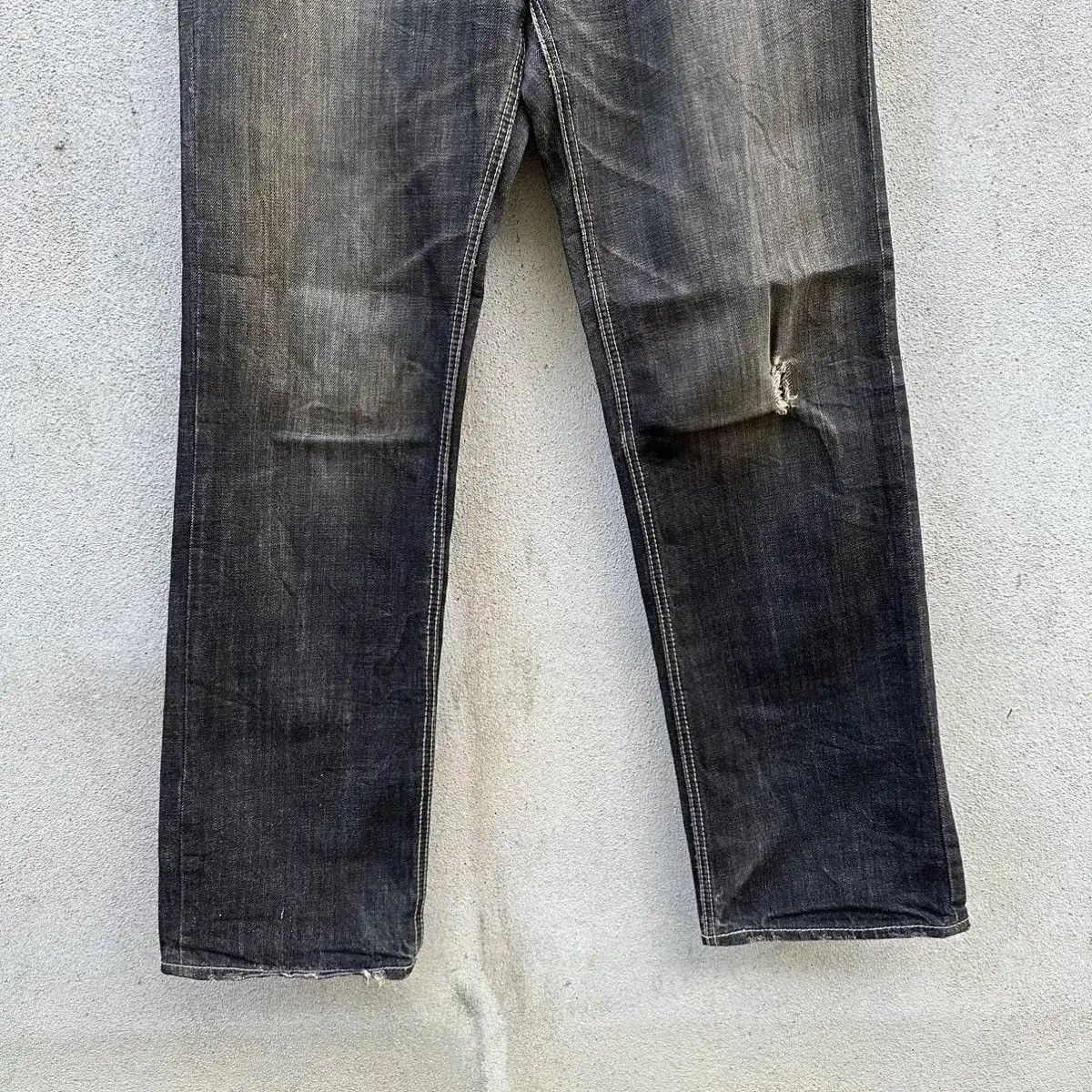 Denime DENIM LAB JEANS RIPPED JAPANESE RARE DENIM VINTAGE PANTS Size US 33 - 5 Thumbnail