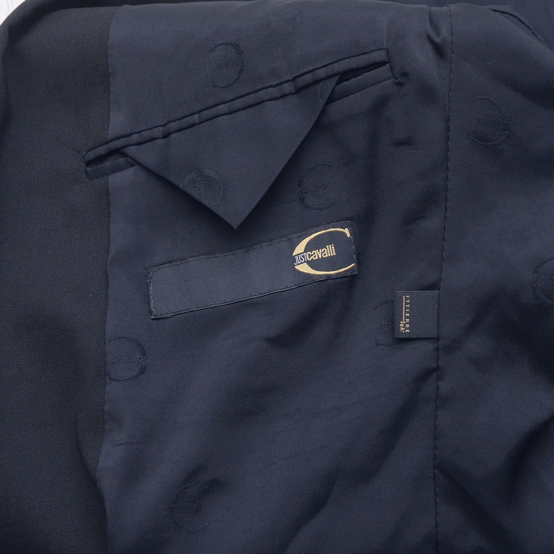 Just Cavalli Luxury Just Cavalli Solid Black Blazer Size 50 Casual Sport Size 50R - 9 Thumbnail