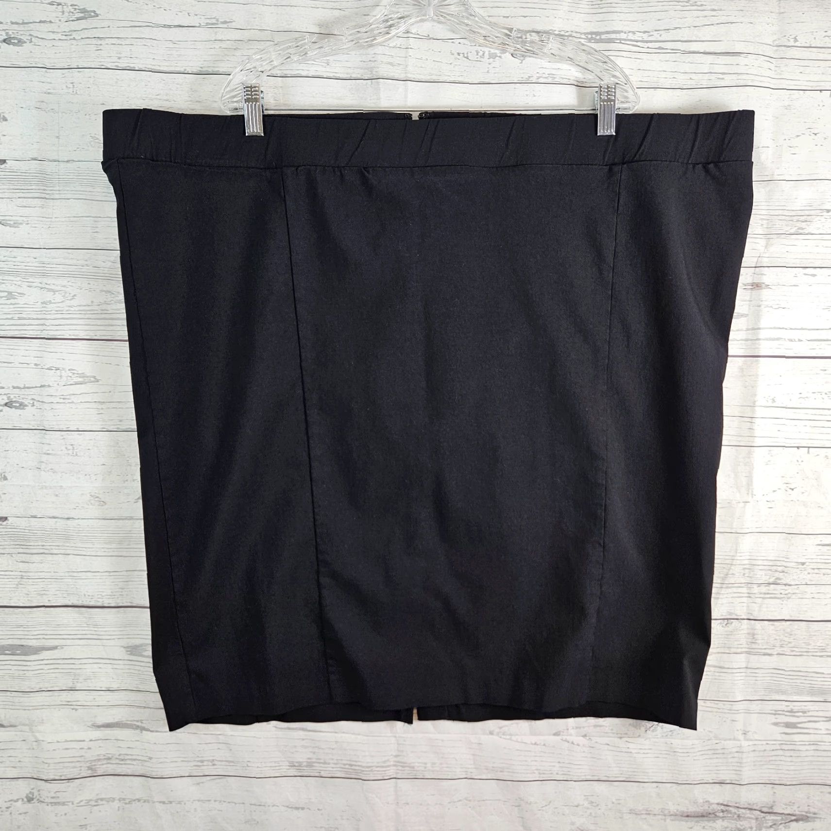Torrid Torrid Skirt Solid Black Pencil 6 Womens Knee Length Rayon Blend Plus Size 6x Vintage No Size 40" / US 18 - 2 Thumbnail