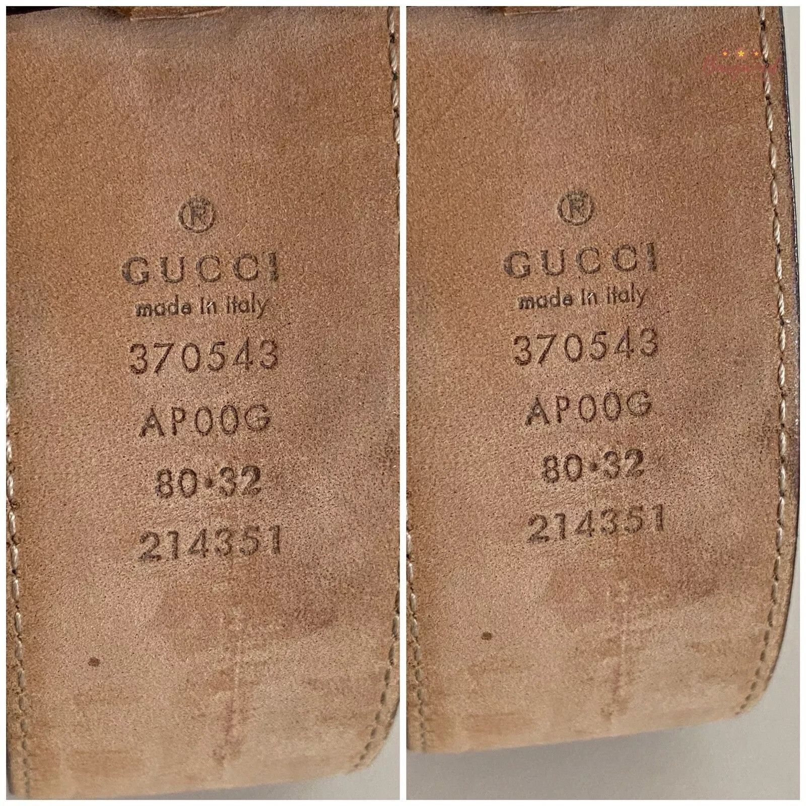 Gucci Gucci Black Calfskin Leather Gold Interlocking G Buckle Belt Size 28 - 11 Thumbnail