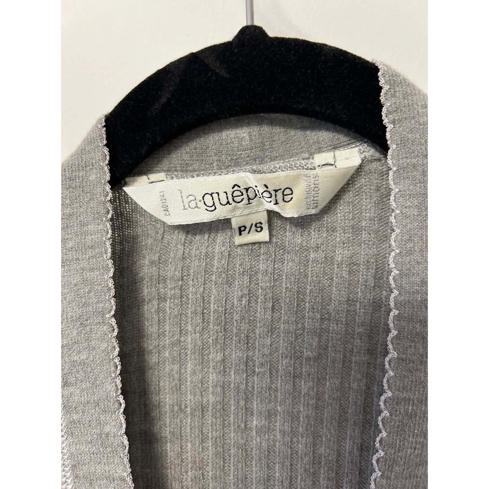 Other La Guêpière Simons Rib Knit Robe Cardigan Grey ( S ) Size ONE SIZE - 2 Thumbnail
