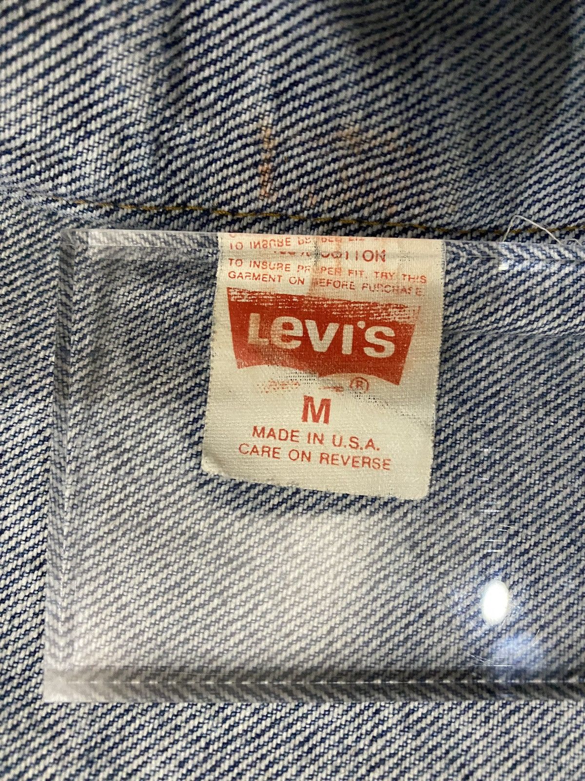Levi's Vtg 90s Levis 73549 0209 Orange Tab Trucker Jacket 965 USA M Size US M / EU 48-50 / 2 - 10 Thumbnail