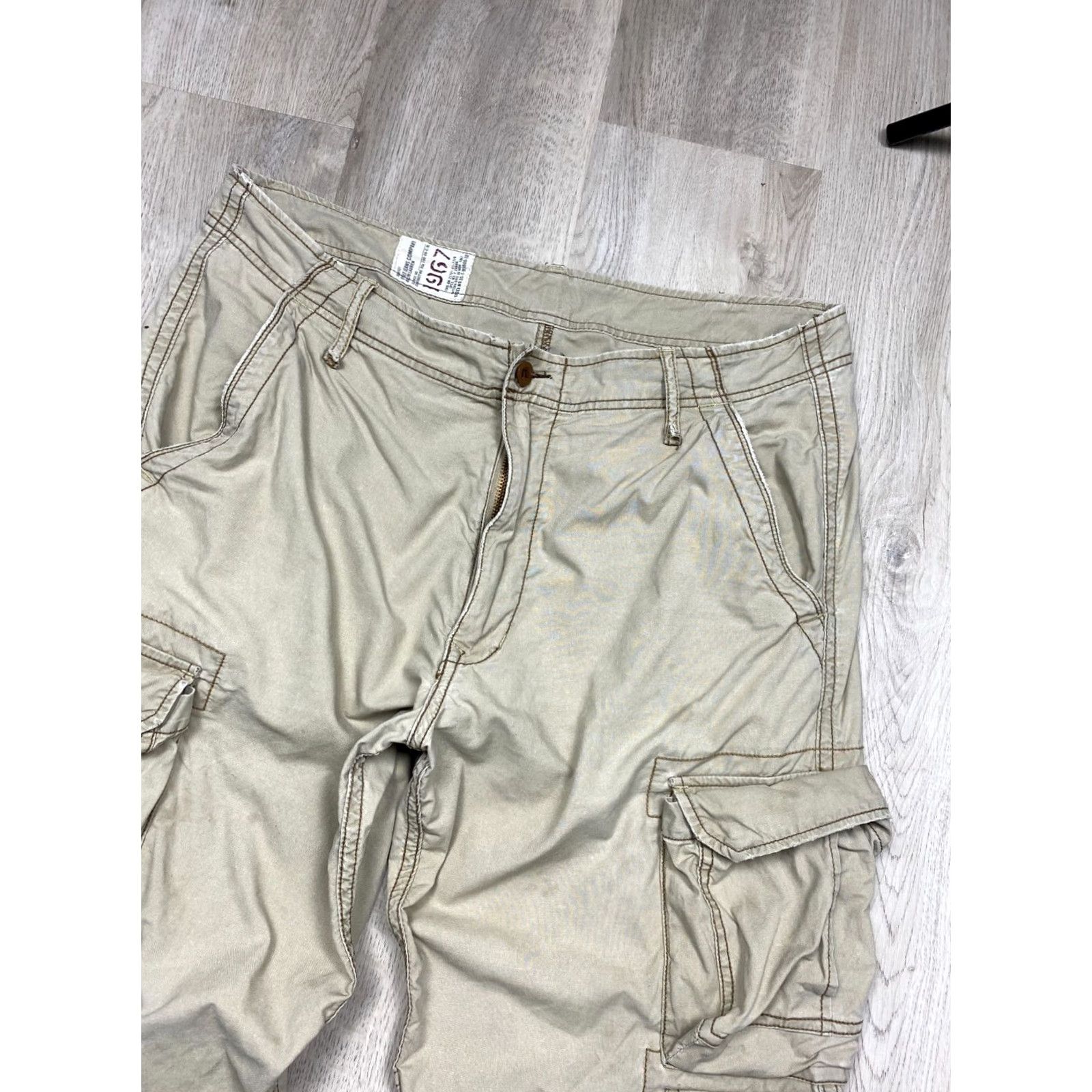 Polo Ralph Lauren Polo Jeans Co Ralph Lauren Tactical Utility Cargo Pants XL Men Beige Cotton Vintage Size US XL / EU 56 / 4 - 6 Thumbnail