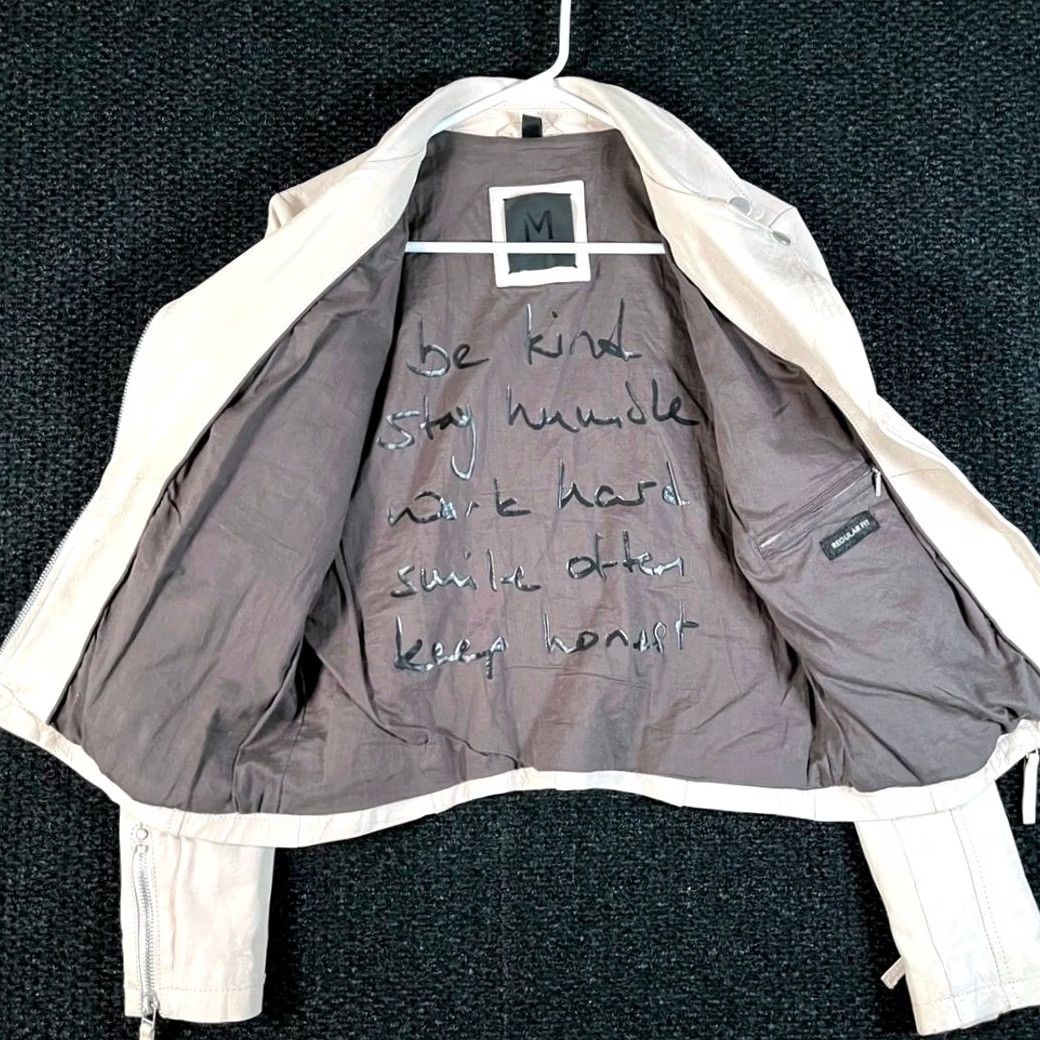Vintage MAURITIUS Sofia Soft Pink Lambs Leather Moto Style Jacket Women Size 6 Pink Womens Leather Moto Style Jacket Track Jacket Size M / US 6-8 / IT 42-44 - 3 Thumbnail