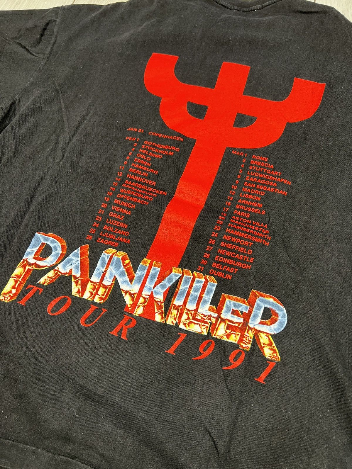 Judas Priest Tshirt vintage Judas Priest Painkiller Tour 1991 original Size US M / EU 48-50 / 2 - 5 Thumbnail