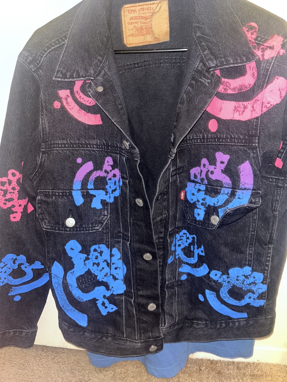 (B).Stroy × DENIM TEARS Denim jacket Size US M / EU 48-50 / 2 - 8 Thumbnail