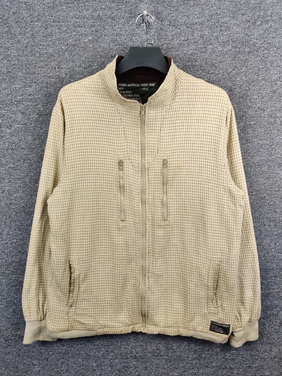 Stussy Vintage 90s Stussy Checkered Zipper Jacket Size US L / EU 52-54 / 3 - 1 Thumbnail
