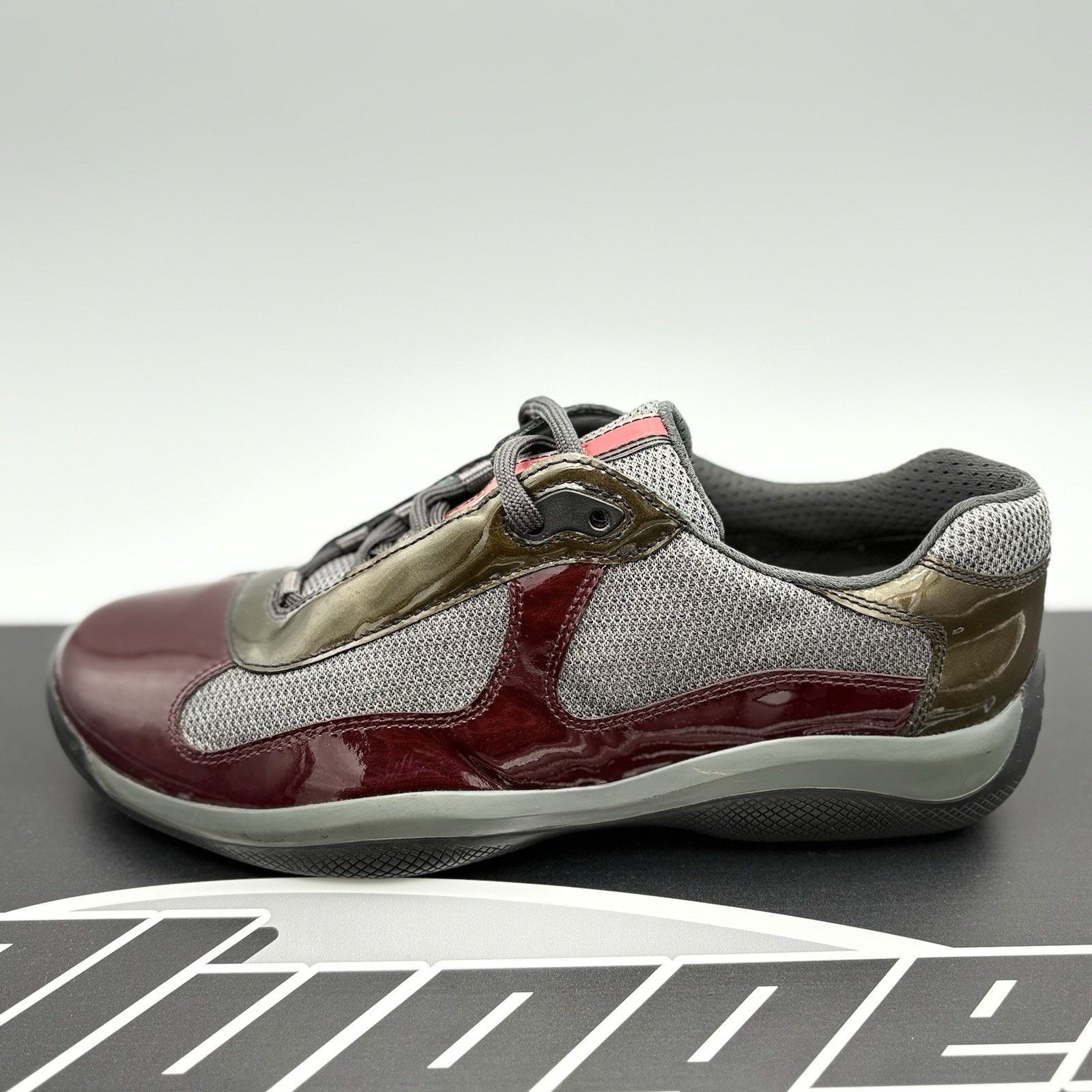 Prada Prada Americas Cup ' Burgundy Grey ' | SUPER CLEAN! Size US 9 / EU 42 - 8 Thumbnail