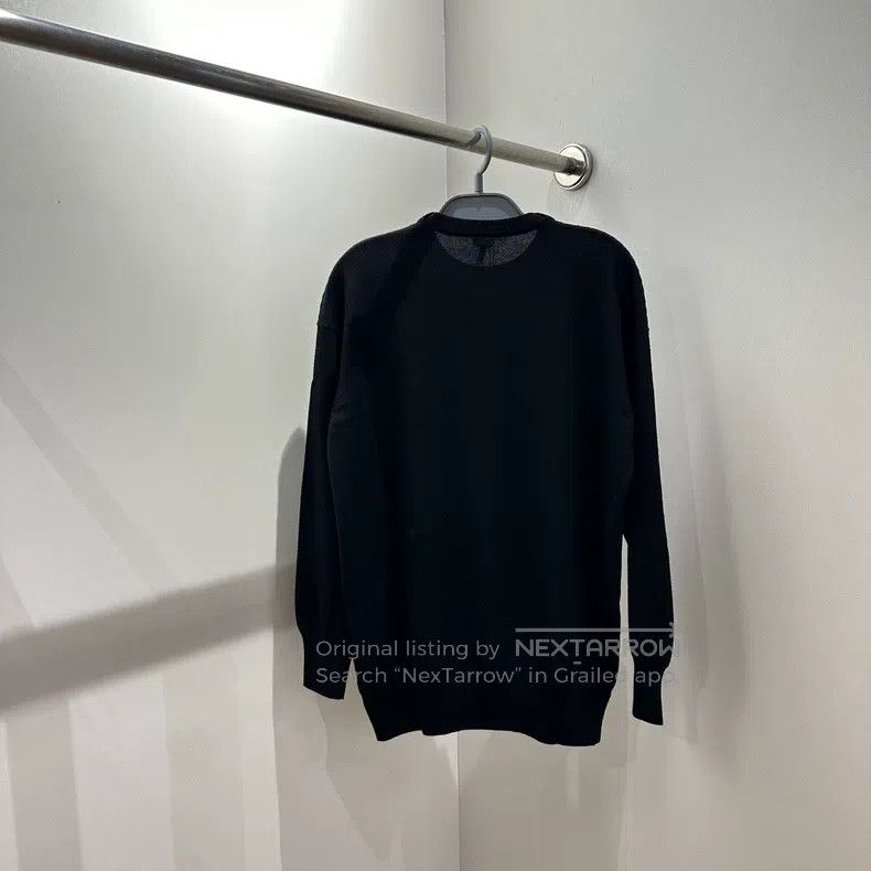 Loewe Loewe Leather patch logo wool sweater Size XS / US 0-2 / IT 36-38 - 2 Thumbnail