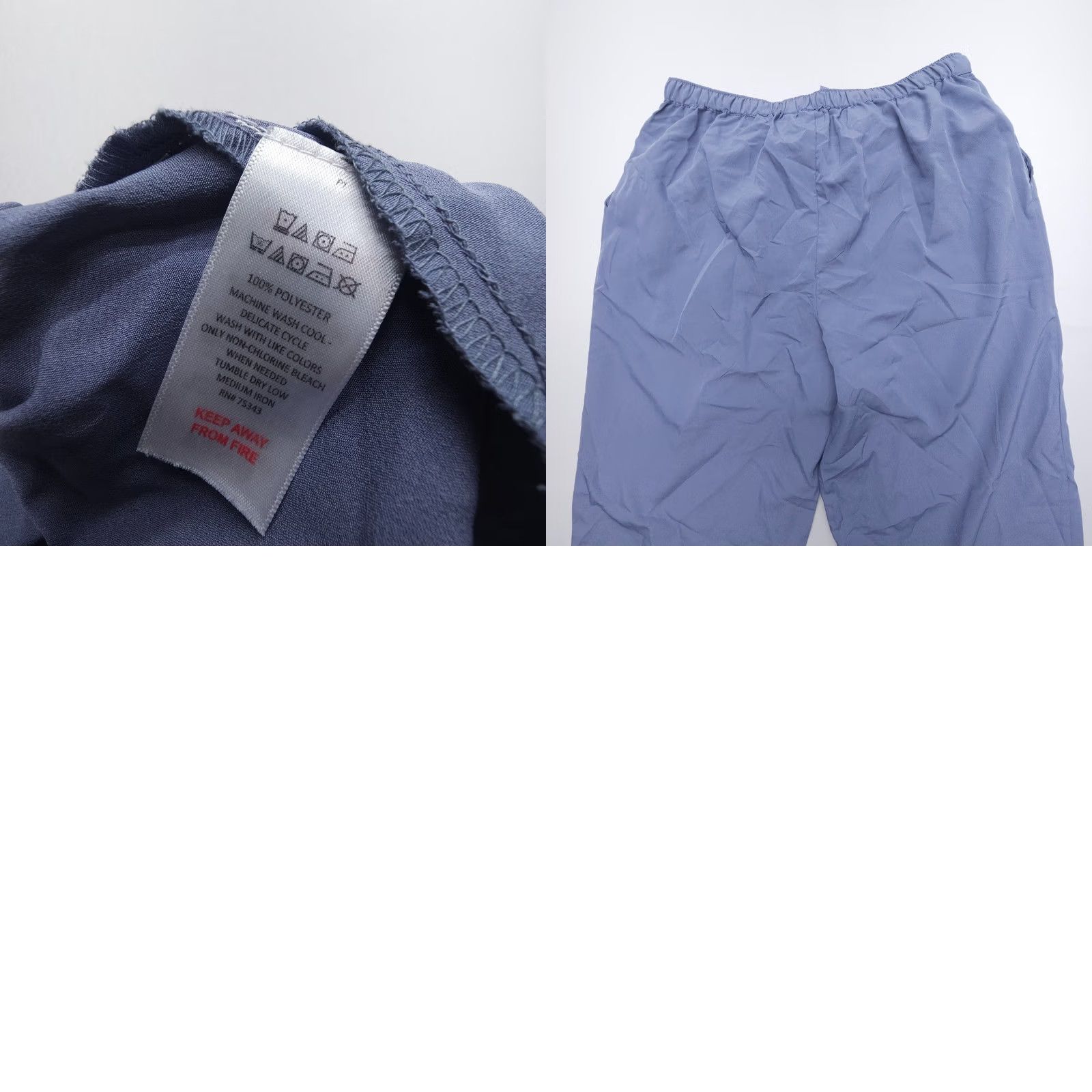 Vintage Cupcakes and Cashmere Relaxed Pants Wide-Leg Lounge Pajama Pants Womens M Gray Size 32" / US 10 / IT 46 - 8 Thumbnail