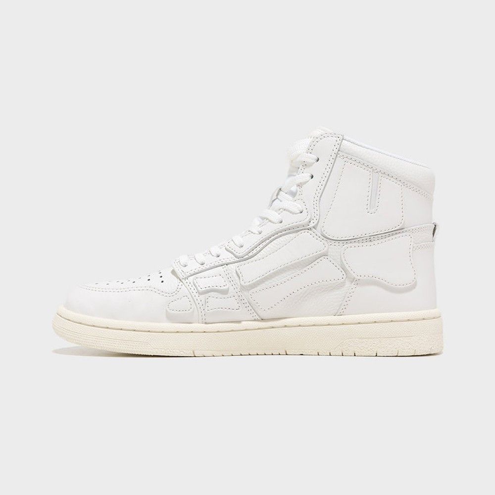 Amiri o1gr1nt0824 Skel Top Hi Sneakers in White Size US 12 / EU 45 - 3 Thumbnail