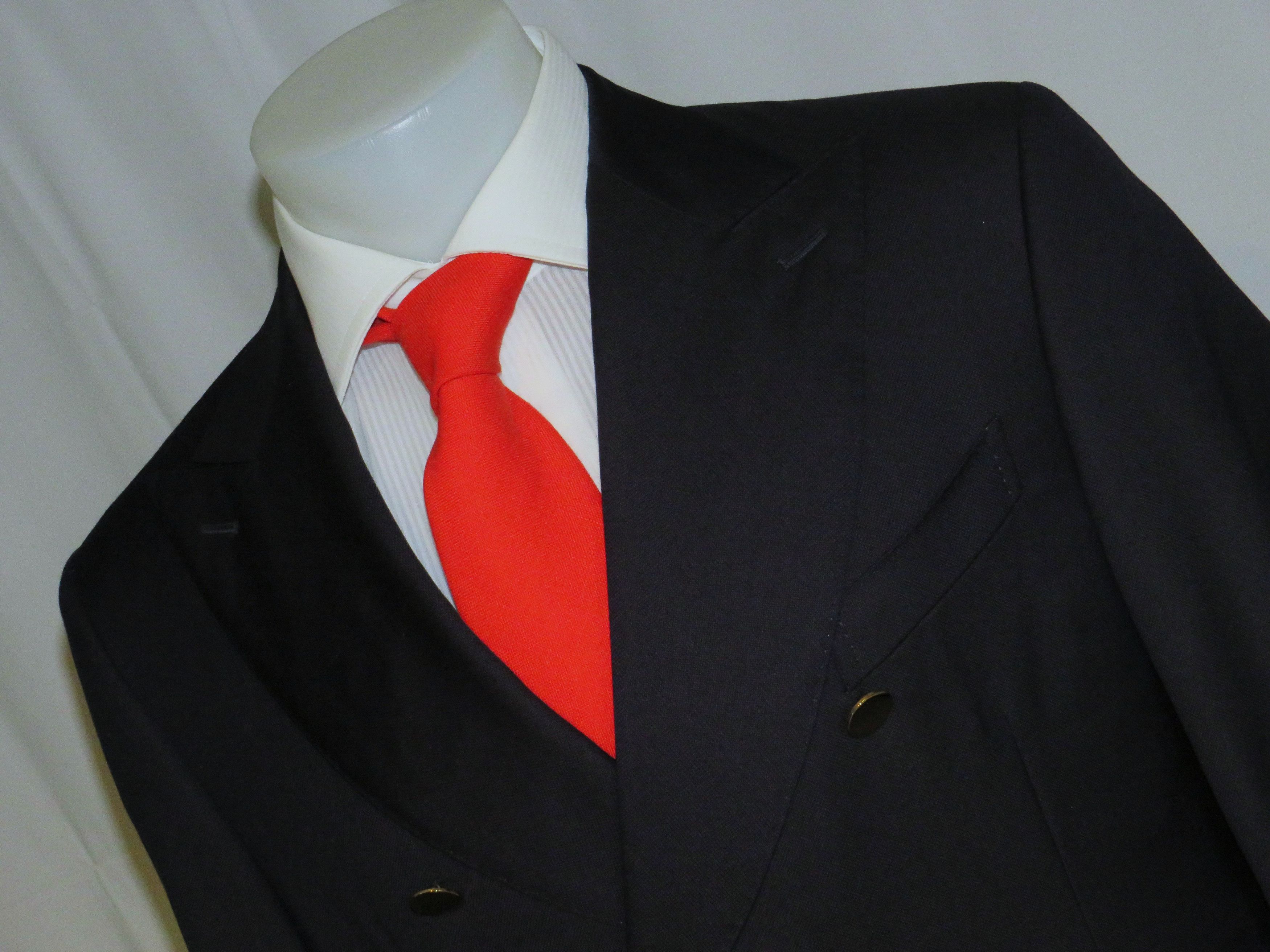 Other Alex Hitz Navy Gold Button Double Breasted Blazer 40S Size 40S - 4 Thumbnail