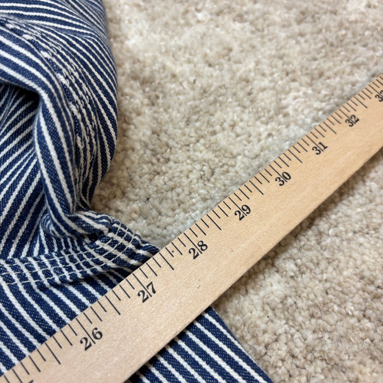 Oshkosh × Vintage Vintage 80s Osh Kosh B'gosh Hickory Stripe Jacket Men's 48 Size US XL / EU 56 / 4 - 7 Thumbnail