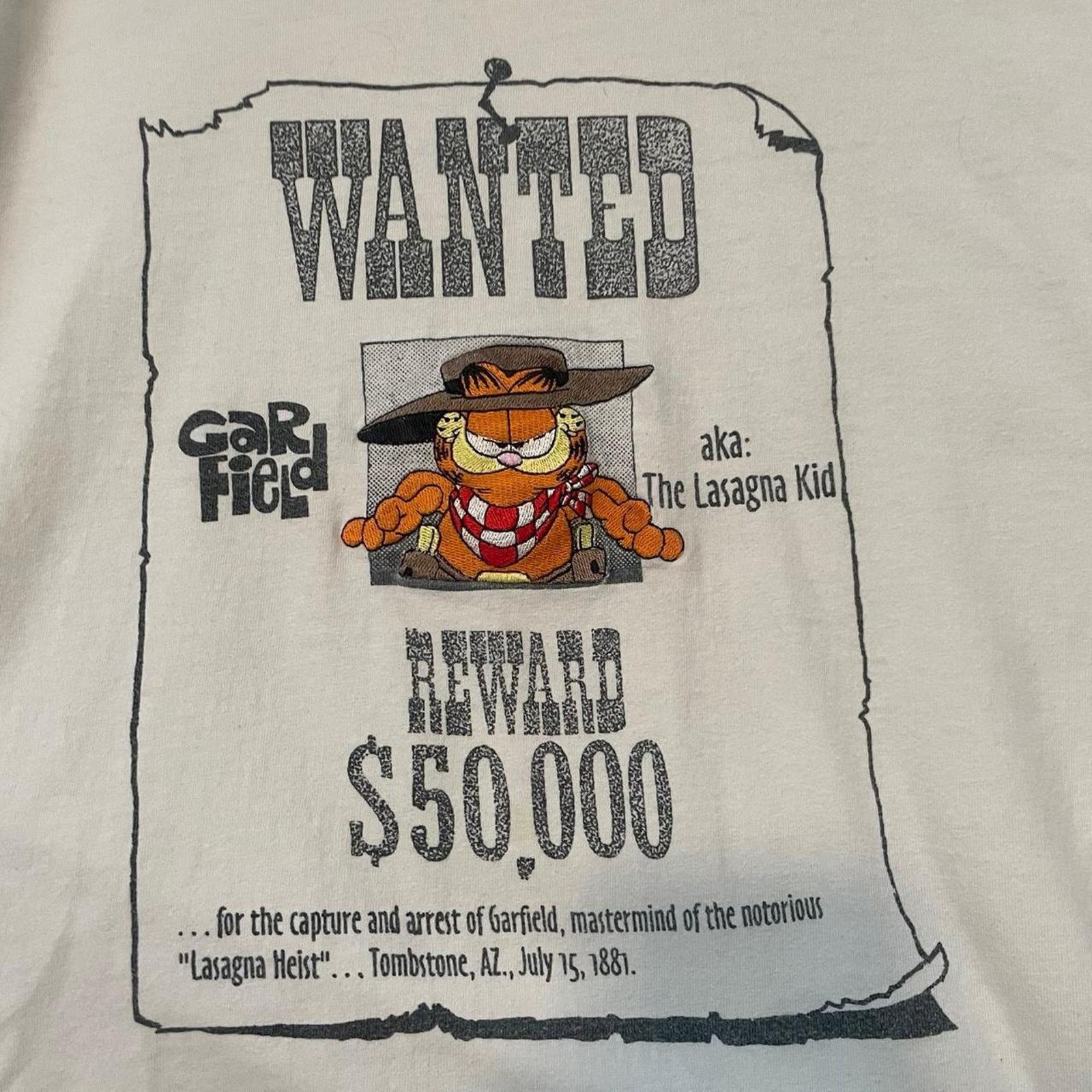 Other Garfield vintage cowboy western wanted long sleeve Size US L / EU 52-54 / 3 - 2 Thumbnail