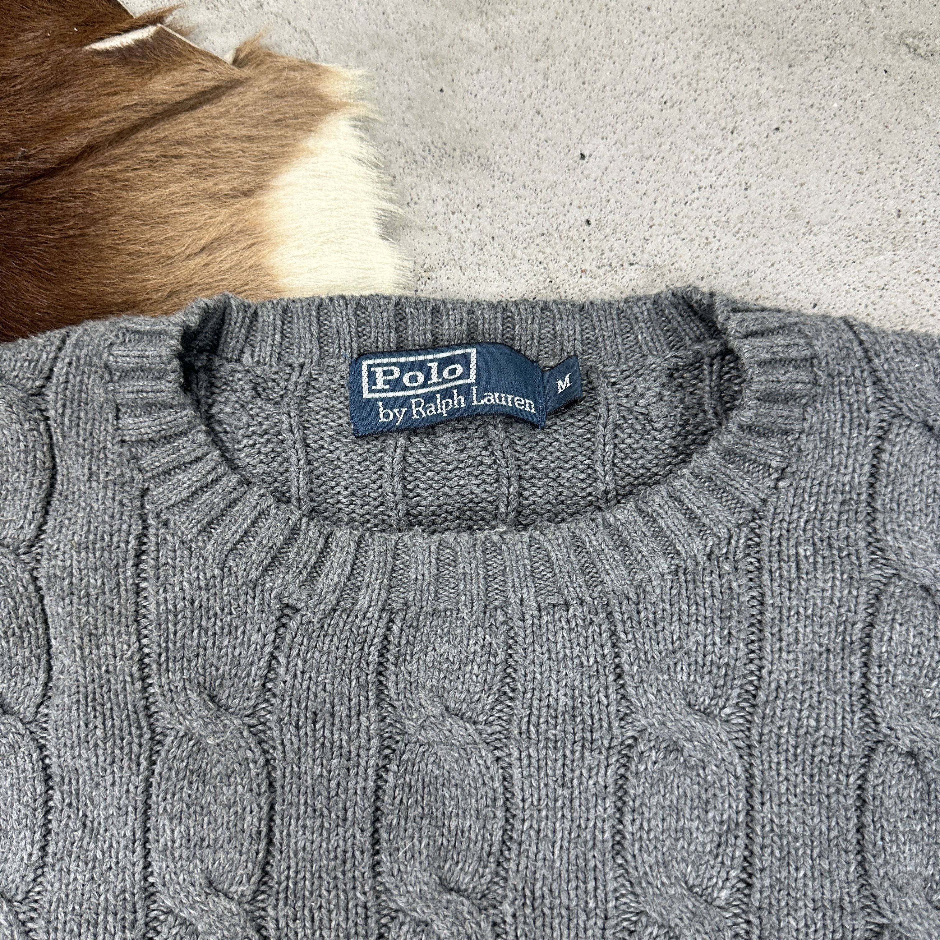 Polo Ralph Lauren × Vintage Vintage Preppy Old Money Polo Ralph Lauren Cable Sweater 00s Size US M / EU 48-50 / 2 - 3 Thumbnail