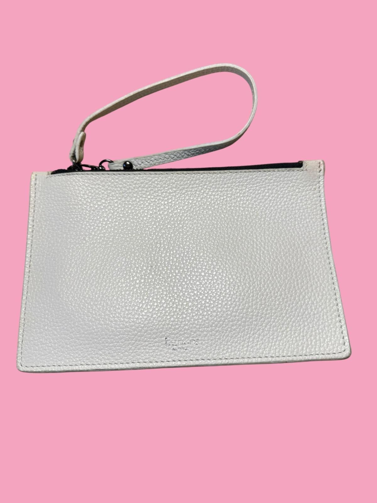 Other Botkier New York Leather Wristlet Clutch White & Silver Size ONE SIZE - 1 Thumbnail