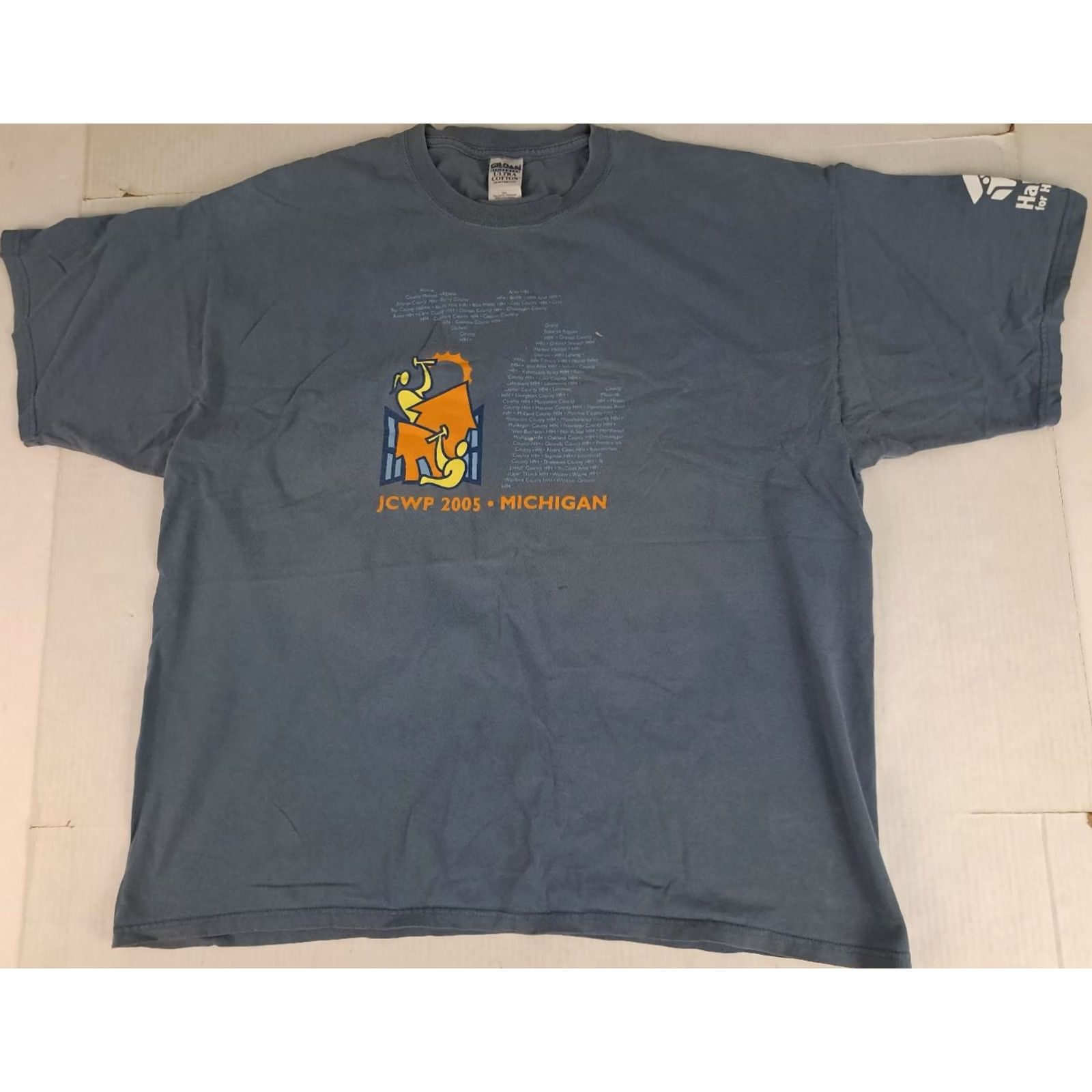 Habitat Vintage Gildan Heavy Cotton Graphic Shirt 2XL - Presidents U.S Size US XXL / EU 58 / 5 - 2 Thumbnail