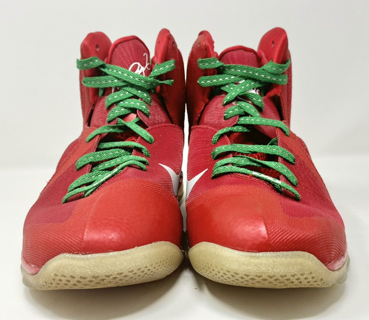 Nike × Vintage Nike LeBron IX 9 Christmas 469764-602 size 9.5 Size US 9.5 / EU 42-43 - 4 Thumbnail