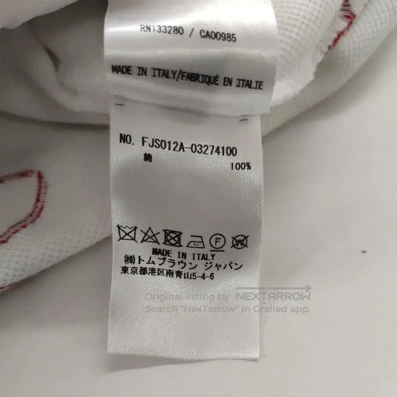 Thom Browne Thom Browne White Cotton Women's T-Shirt . Size L / US 10 / IT 46 - 4 Thumbnail