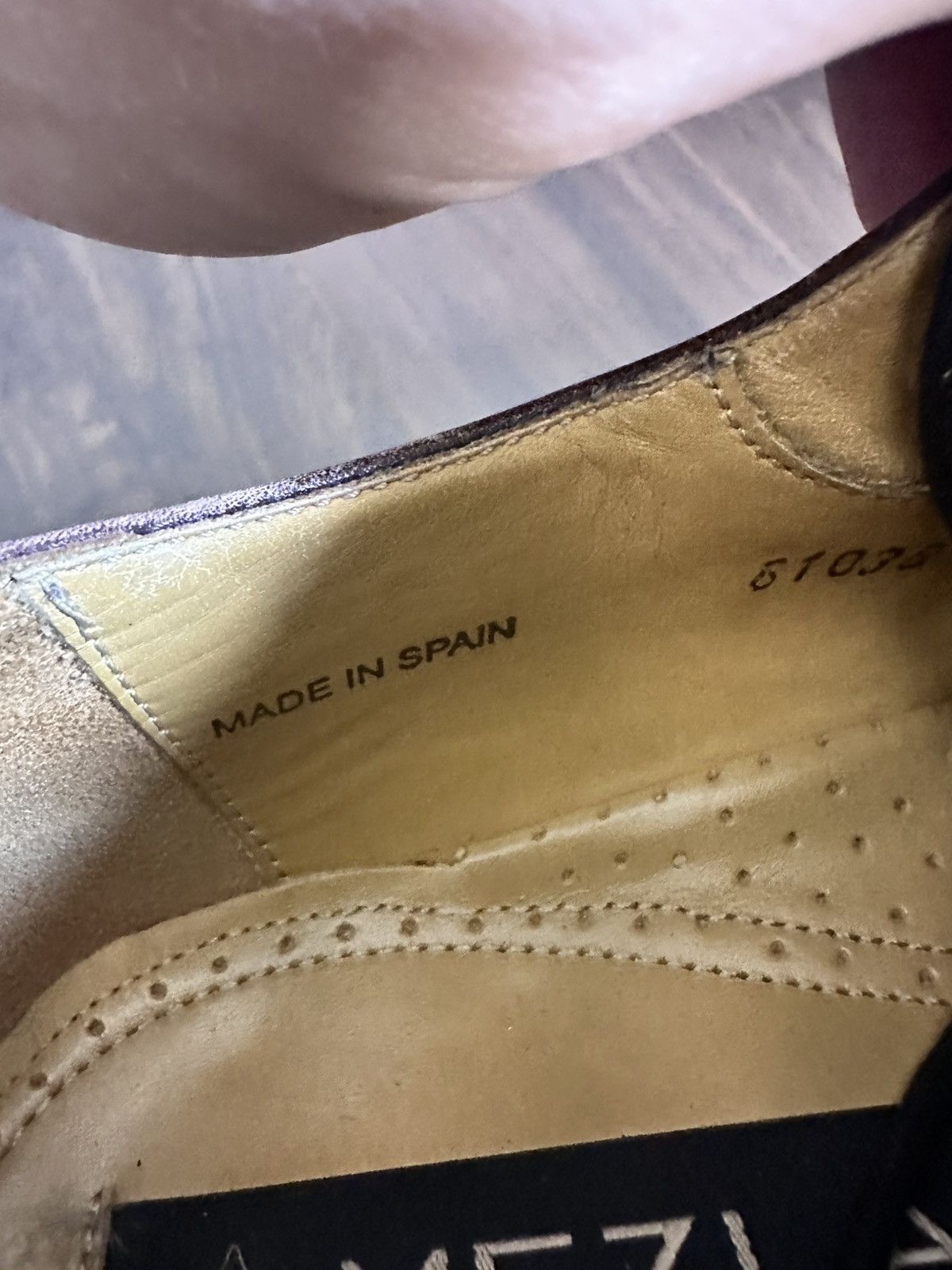 Mezlan Brown/Black Leather Spanish Brogues Derbies Dress Shoes Size US 8.5 / EU 41-42 - 13 Thumbnail