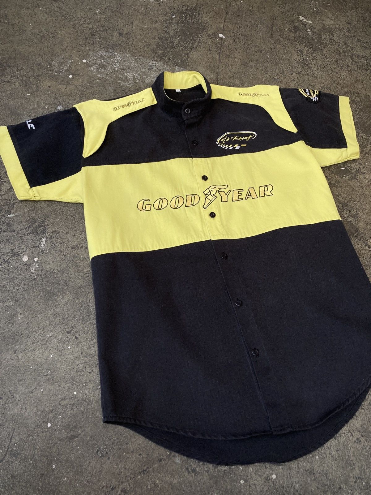 Formula 1 × NASCAR × Vintage Vintage 90s Goodyear Racing Shirt Size US M / EU 48-50 / 2 - 2 Thumbnail
