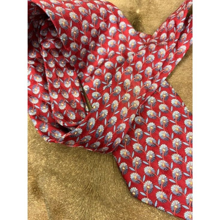 Ermenegildo Zegna Ermenegildo Zegna Daisies Silk Tie Floral Made in Italy Size ONE SIZE - 6 Thumbnail