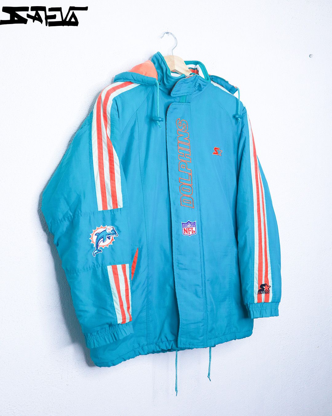 Starter Vintage Starter Pro Line x Miami Dolphins. Made in KOREA Size US L / EU 52-54 / 3 - 3 Thumbnail