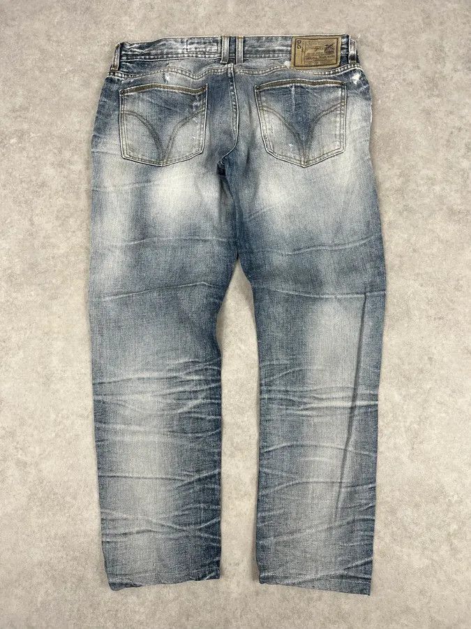 Dolce & Gabbana 2000s Dolce & Gabbana Light Blue Denim Distressed Jeans Size US 31 - 2 Thumbnail