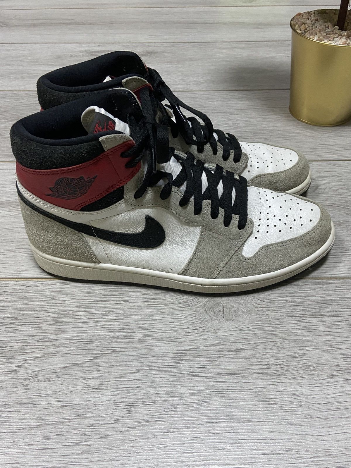 Jordan Brand Air Jordan 1 smoke grey high sneakers OG Size US 12 / EU 45 - 4 Thumbnail