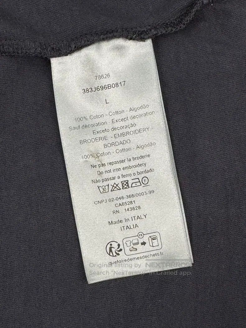 Dior Dior Embroidered slogan washed short sleeves Size US XXL / EU 58 / 5 - 8 Thumbnail