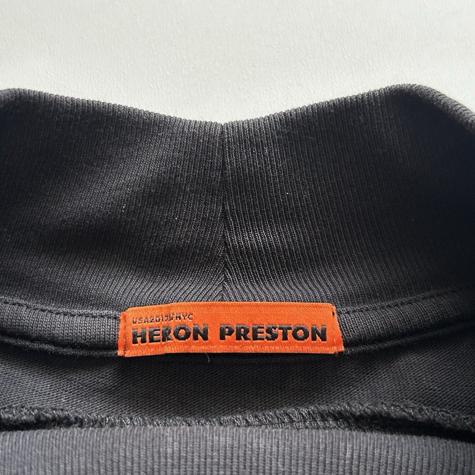 Heron Preston Heron Preston Long Sleeve Mock Neck Shirt Black Medium Rare Size US M / EU 48-50 / 2 - 5 Thumbnail