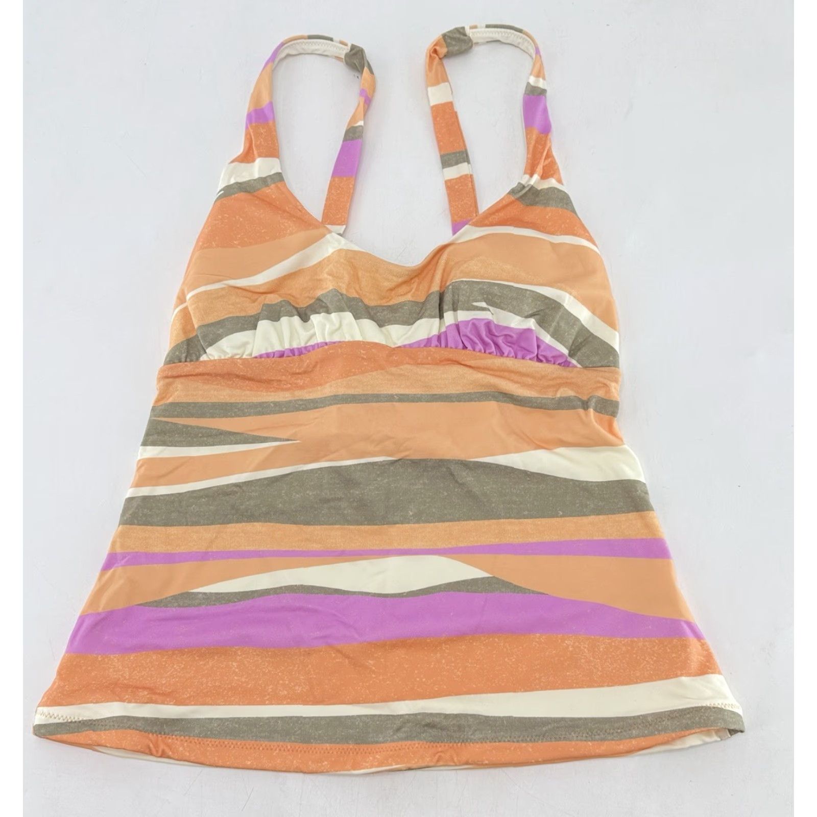 Prana NWT prAna Women's Tankini Swim Top Floral Mallorca Waves Print XS Multicolor Beach Boho Adjustable Spaghetti Strap Size XS / US 0-2 / IT 36-38 - 2 Thumbnail