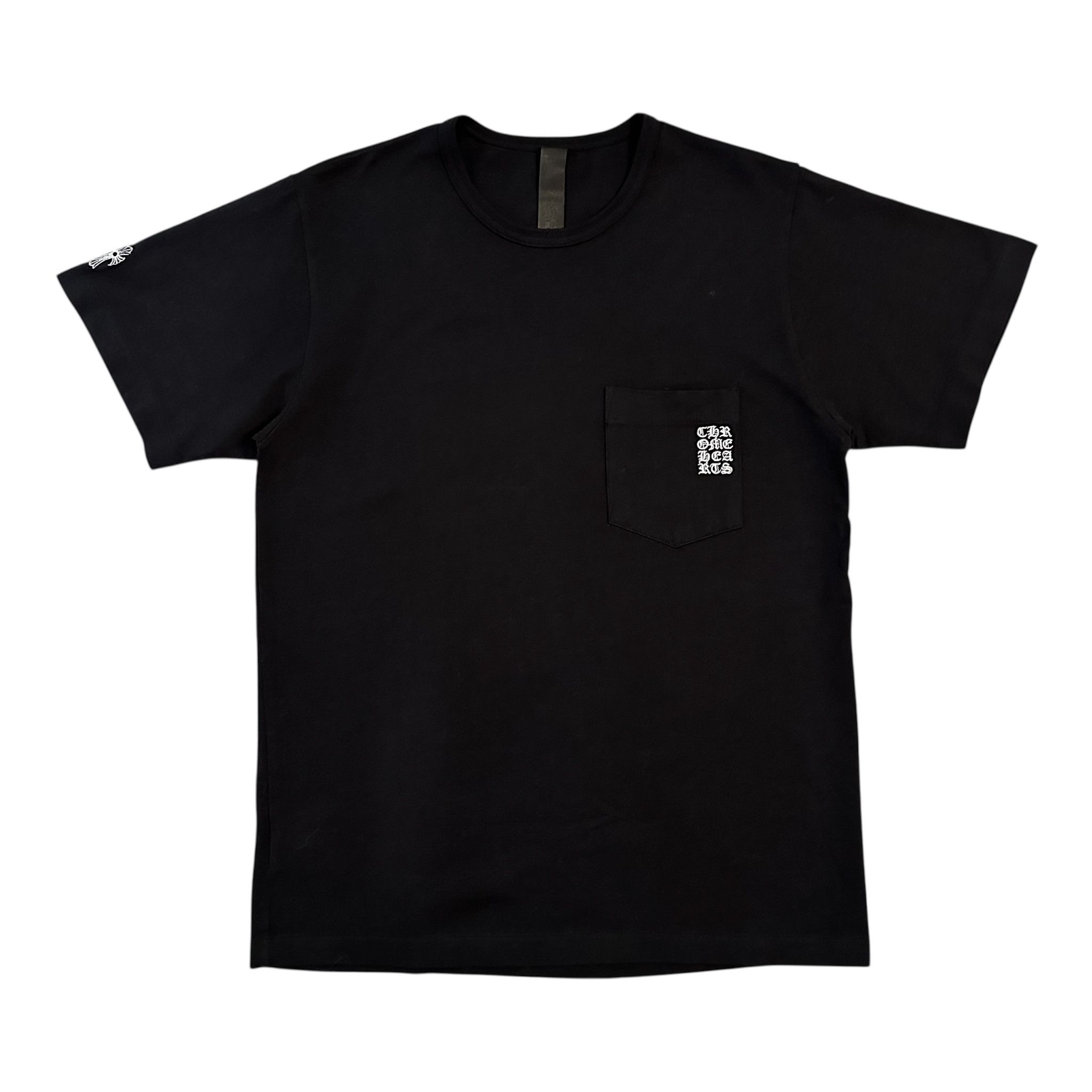 Chrome Hearts Embroidered Chart Logo Pocket Short Sleeve Tee Shirt Black Size US XXL / EU 58 / 5 - 1 Thumbnail