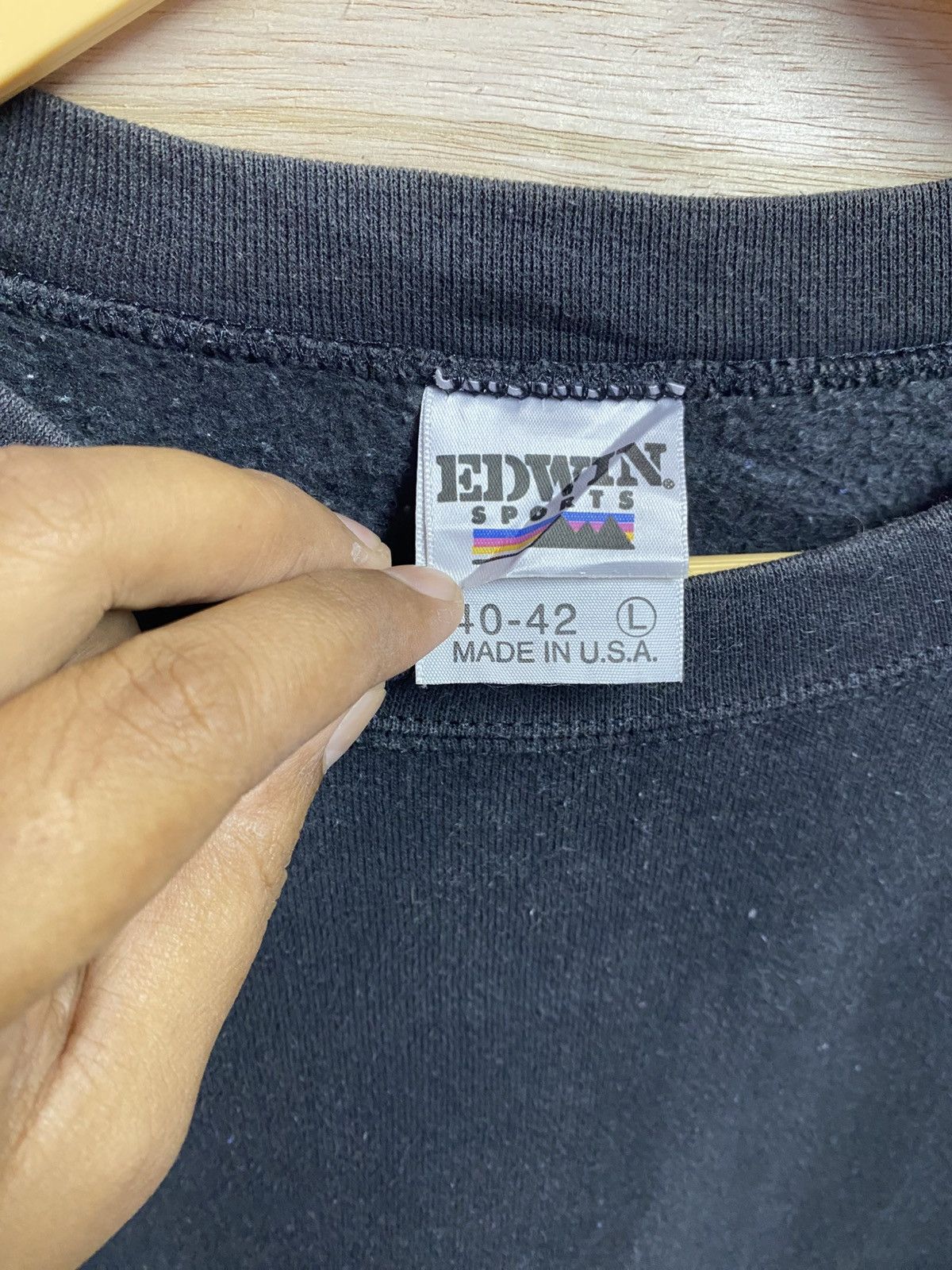 Edwin vintage black Edwin sweatshirt. Size US XL / EU 56 / 4 - 3 Thumbnail