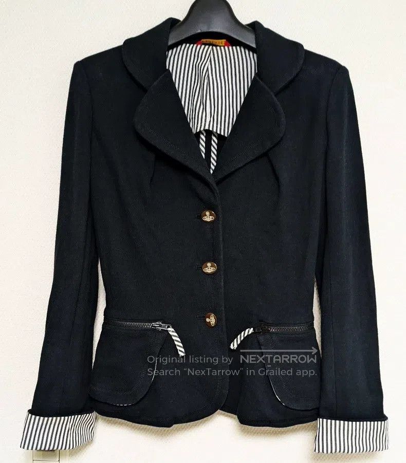 Vivienne Westwood Vivienne Westwood Navy Blue Blazer Jacket Size M / US 6-8 / IT 42-44 - 3 Thumbnail
